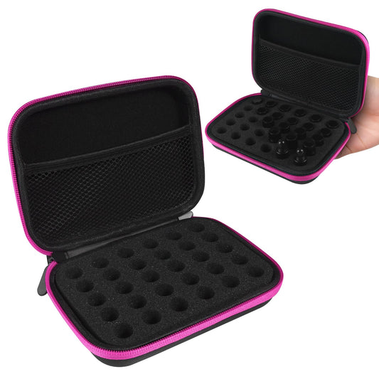 ZORETCO Essential Oil Storage Holder Organizer Carrying Case, Essential Oils Box Holds 30 Bottles 1ml- 3ml Bottle Travel Storage Organizer Bag for doTERRA & Young Living (Box Only)