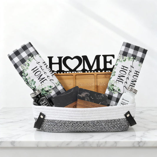Hoomast House Warming Gifts New Home, 10 Pcs Housewarming Gift Ideas, New House Gift Basket for Homeowners Couples Women, Closing Gifts for Home Buyers