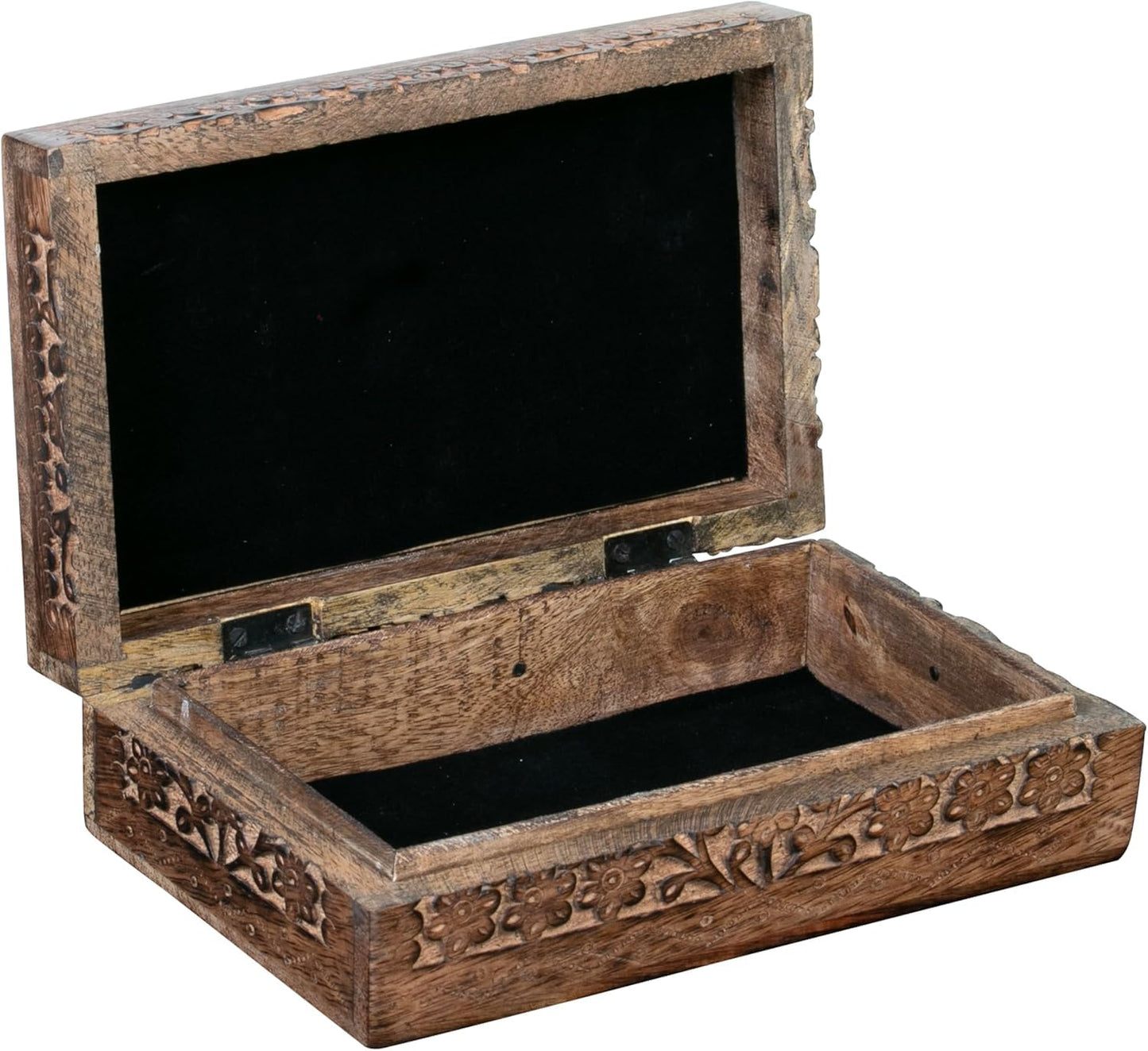 ZYNTIX Wooden Jewelery Box Decorative Box with Life of Tree Carving - Antique Design for Sister Birthday Gifts, Jewelry Organizer Gifts For Women Birthday Unique, wooden Handmade love Gift (Antique)