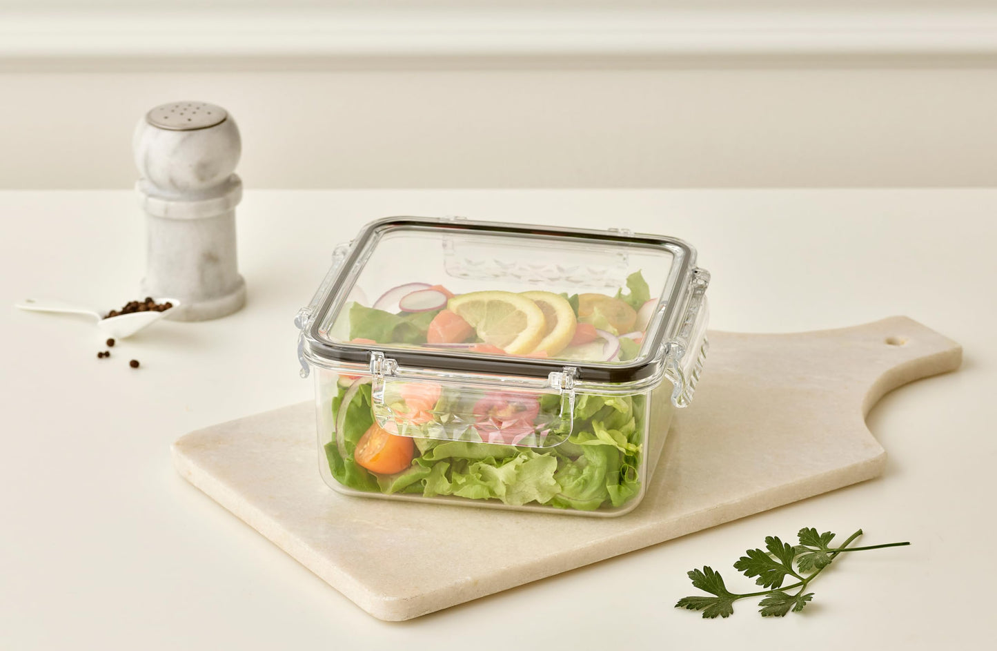 gotman Airtight Food Storage Container with Lid (50.7oz) Leak-Proof Lunch Box | BPA-Free | Meal Prep | Microwave, Freezer and Dishwasher Safe | Kitchen Fridge Organizer Boxes | Fresher Food