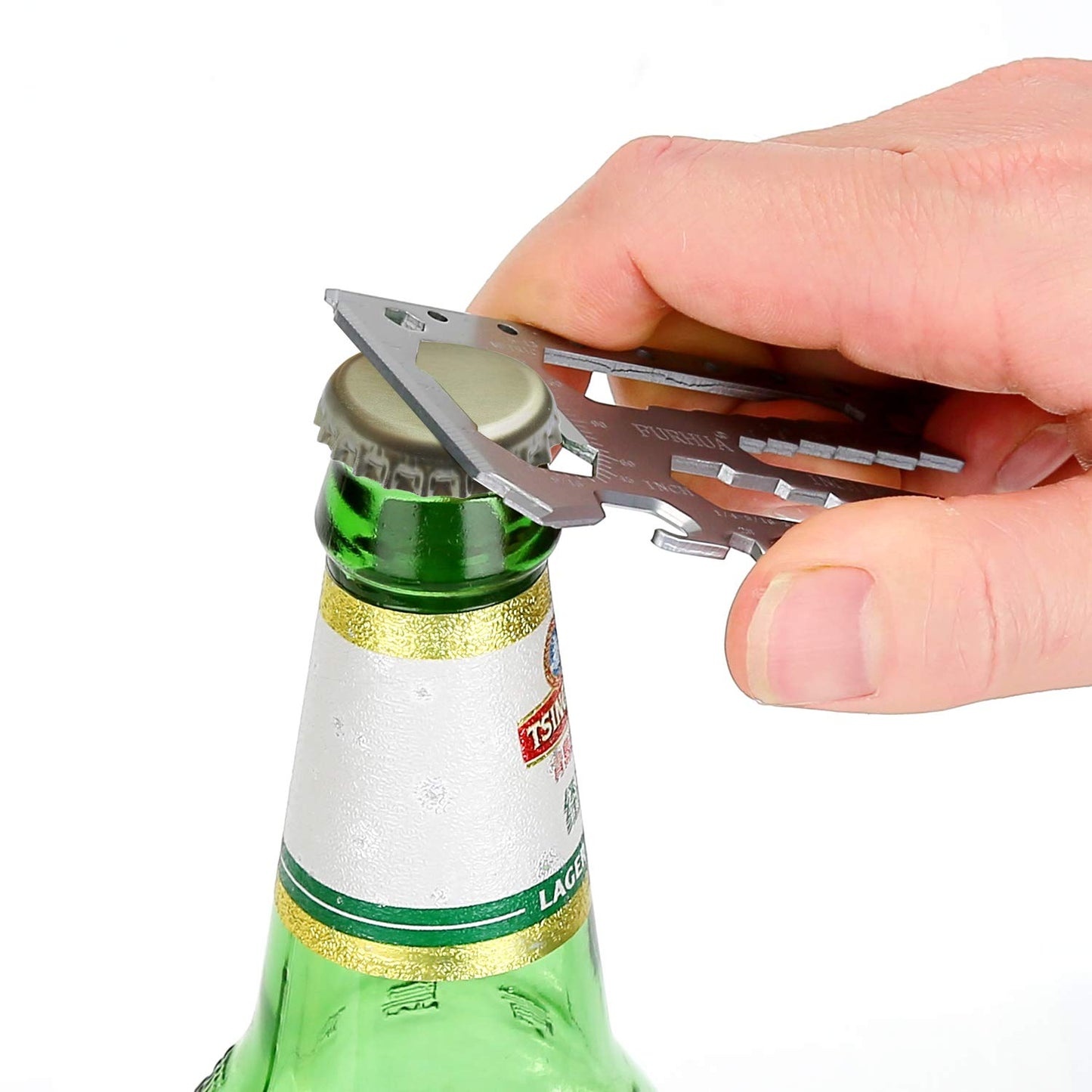 FURHUA Multitool Credit Card Sized Pocket Tool, 42-in-1 Wallet Multi Tool Card,thicker and harder, Gifts for Dad, Husband, Men - Bottle Opener, Cord Cutter, Screwdriver, Ruler, Scraper etc