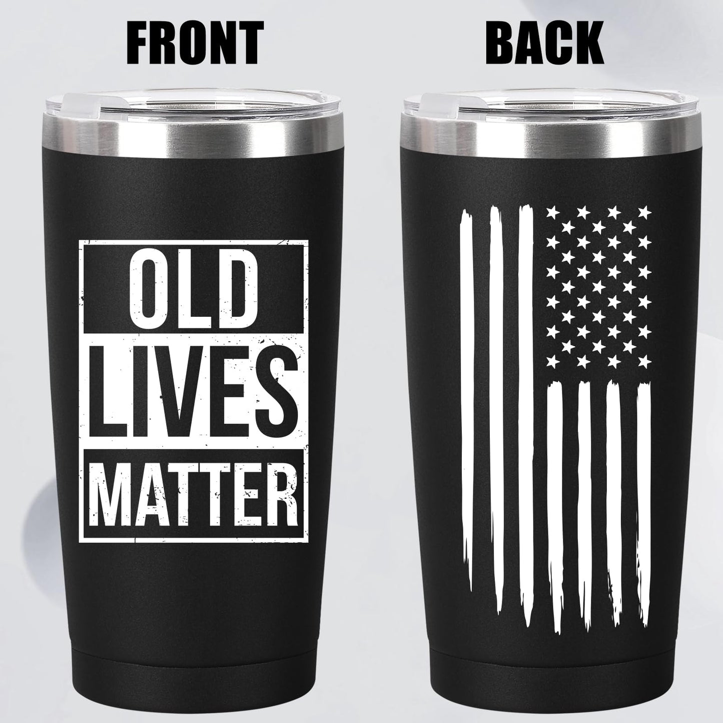 MASGALACC Funny Retirement Gift for Men, Dad, Grandpa, Father - 20oz Insulated Coffee Mug - Gag 40th, 50th, 60th, 70th, 80th Birthday Gift for Him from Son, Daughter, Friend