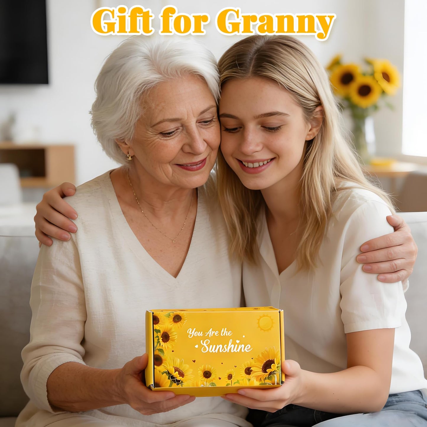 Birthday Gift Basket for Women: Mothers Day Gifts for Mom Teachers, Christian Sunflower Get Well Gifts, Thank You Package Appreciation for Nurse Employees Boss Coworkers Grandma Daughter Her Friends