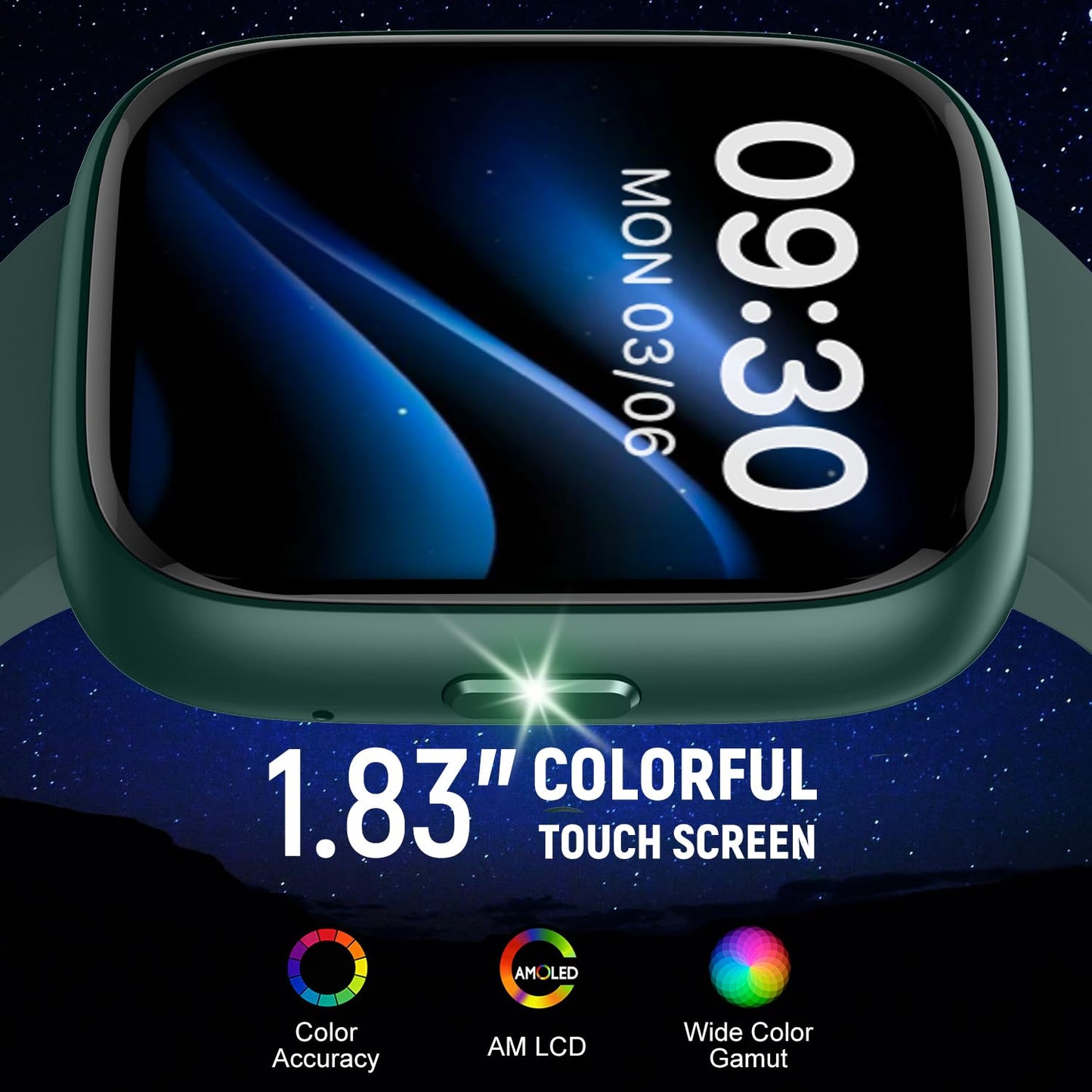 Smart Watch (Answer/Make Call) for iPhone&Android, 1.83" Smartwatches with Sleep Monitor Heart Rate Activity Tracking, IP68 Waterproof, Fitness Tracker 100+Sport, Reloj Inteligente 30 Day+Battery Life