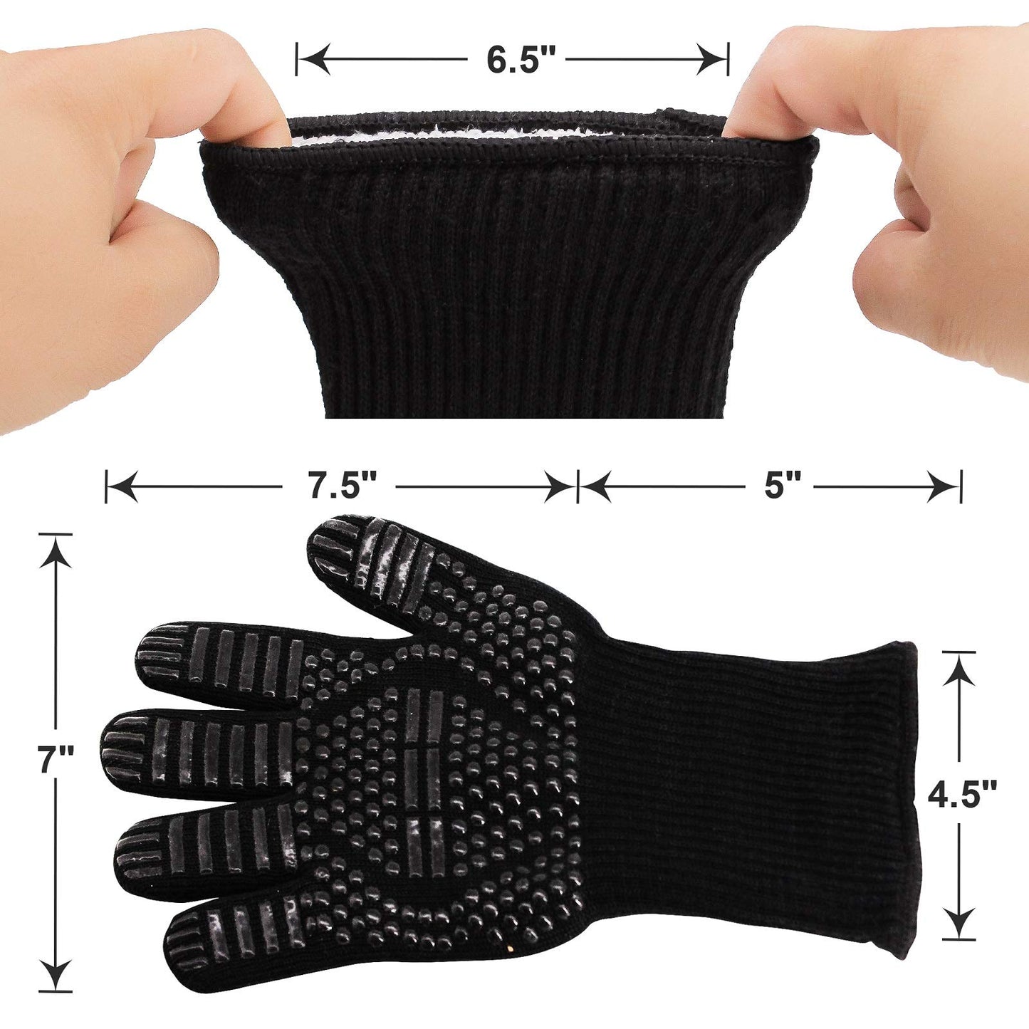 CADARA Charcoal Chimney Starter Set Charcoal Chimney Lighter Can A 1472℉ Heat Resistant Grill Glove Portable BBQ Fan Air Blower Outdoor Cooking Charcoal Barbecue Holder Accessories