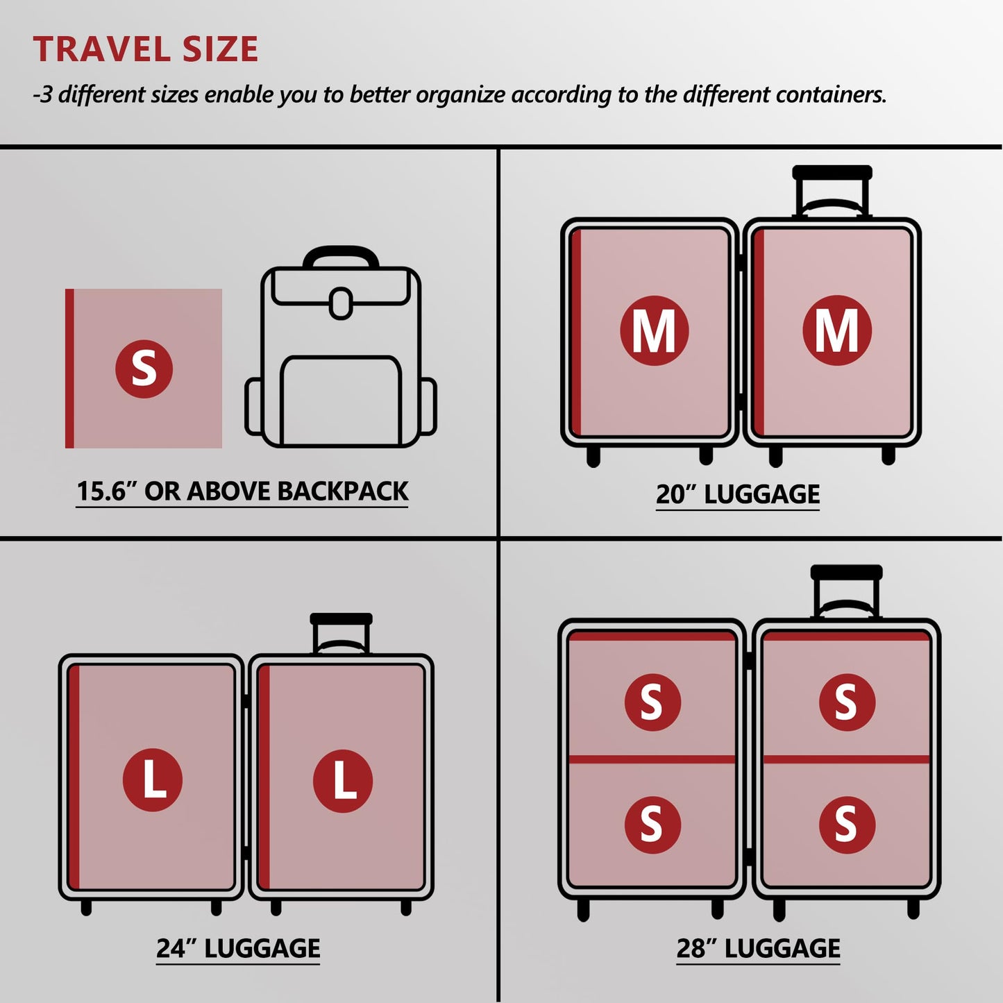 Travel Vacuum Bags for Clothing with Rechargeable Electric Pump, Compression Packing Cubes Organizer Storage for Luggage Suitcase, Space Saver Seal Bags for Vacation Cruise, 15 Combo