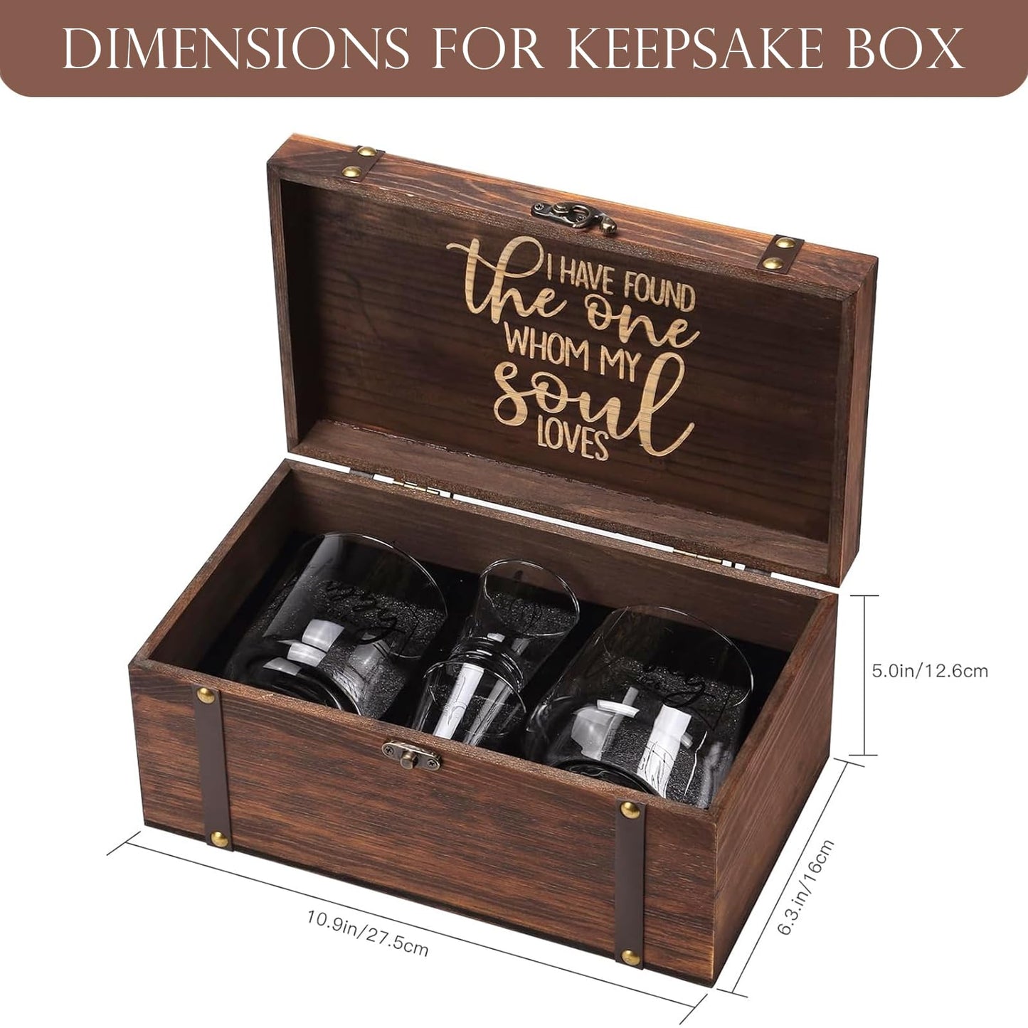 Hubby & Wifey Wedding Keepsake Box Set, Bridal Shower Gifts,Unique Wedding Engagement Gifts for Couples Mr Mrs Storage Gift Box,Newly-Married Gift【2026】