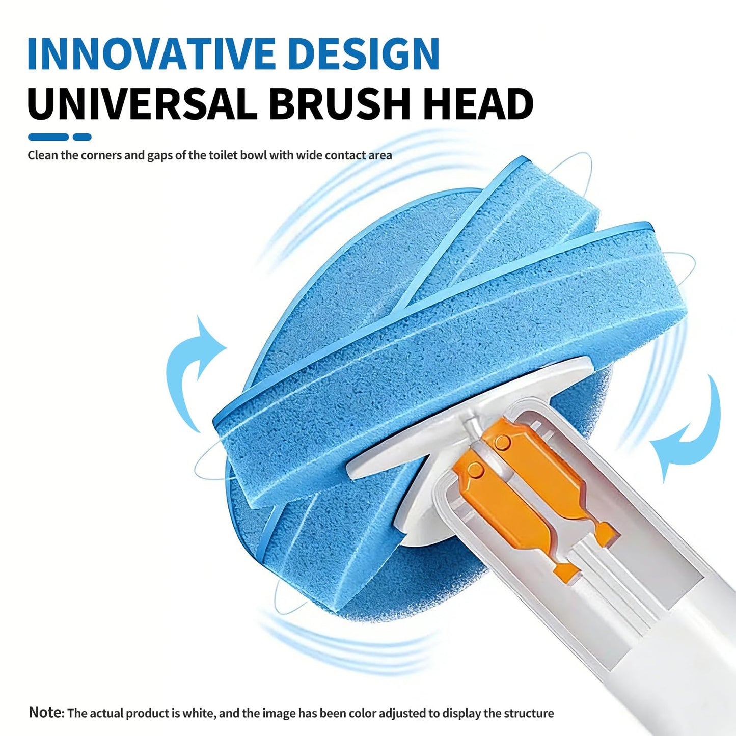SOPAMI Disposable Toilet Cleaning System - Toilet Wand Kit with 16 High-Performance Refills, Wall Mounted Toilet Brush and Holder for Deep Cleaning Bathroom