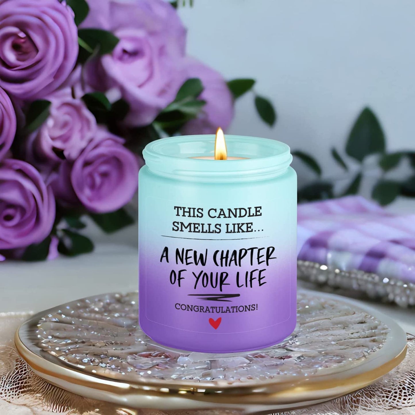 Fairy's Gift New Chapter Candle, Congratulations Gifts for Women Men, Coworker Friend, Leaving Job, New Beginnings Gifts for Women Men, Breakup, Divorce, Retired, Moving Away Congrats Presents Ideas