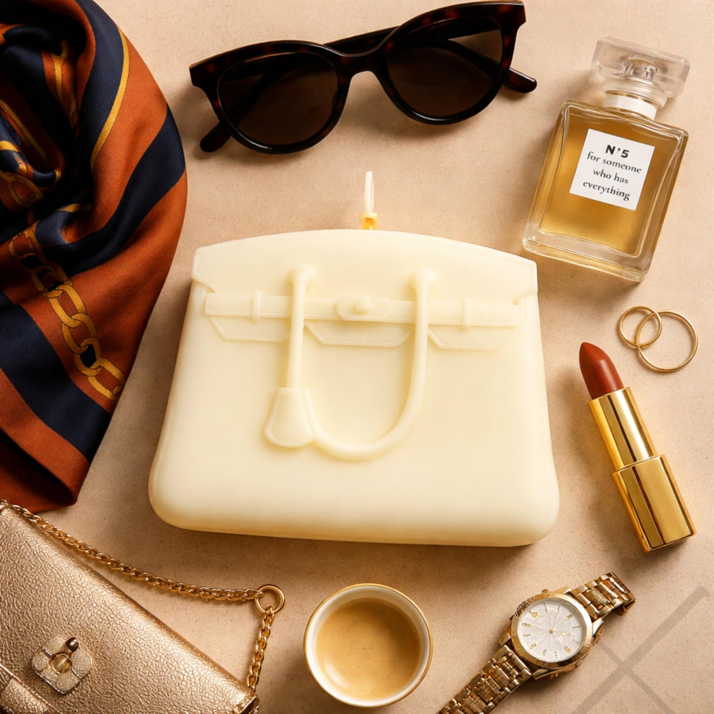 Handbag Candle with GiftBox - Air Wax - Designer-Inspired Luxury Gifts for Women - Elegant Home Decor Gift for Women - Mothers Day Gift - Gifts for Girlfriend - Luxury Candles - Mother's Day Candle