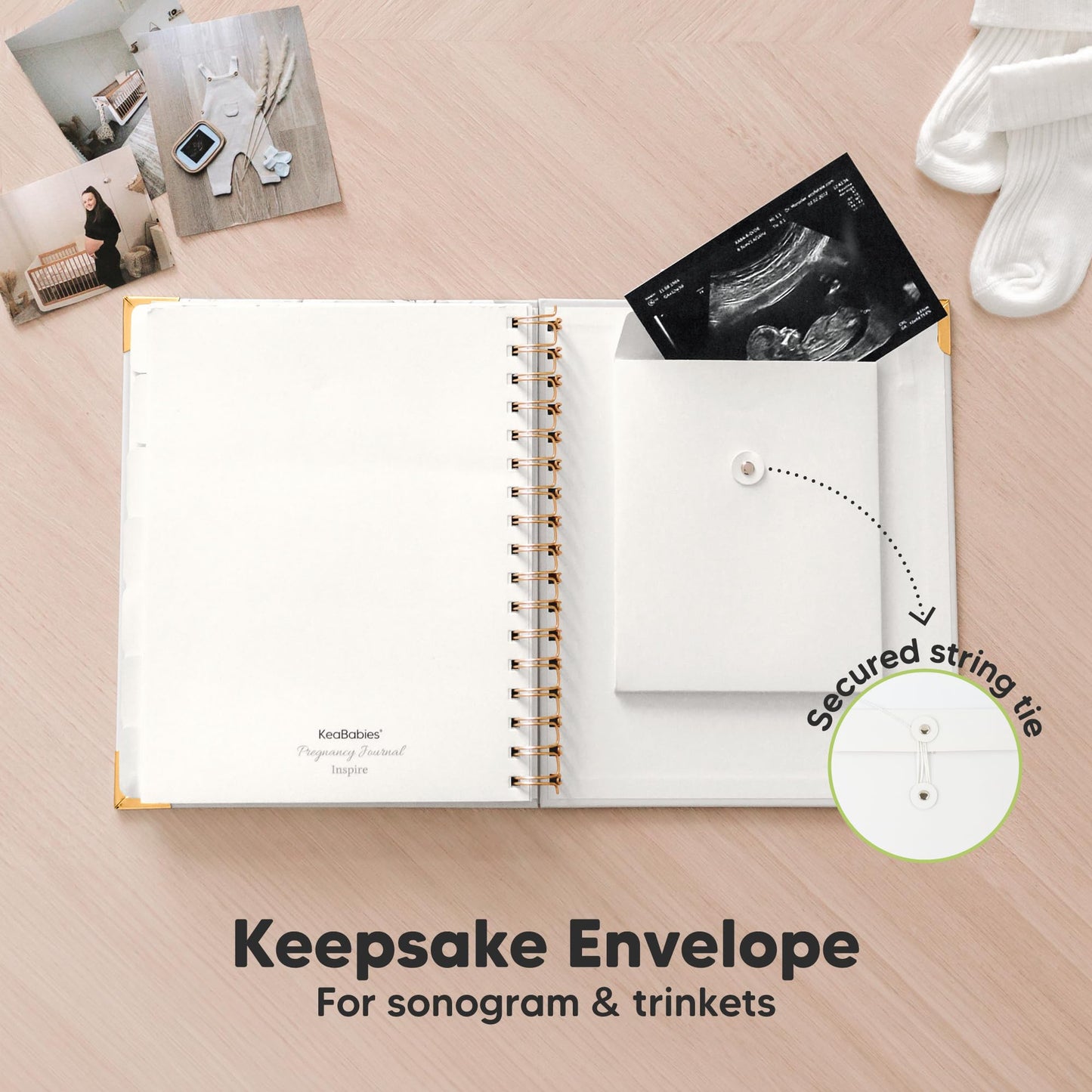 Pregnancy Journal for First Time Moms Gifts - 90 Pages Hardcover Pregnancy Memory Book, Beautiful & Cute Baby Book Keepsake, Ultrasound Baby Scrapbook, New Mom Gifts for Mother's Day (Alpine)