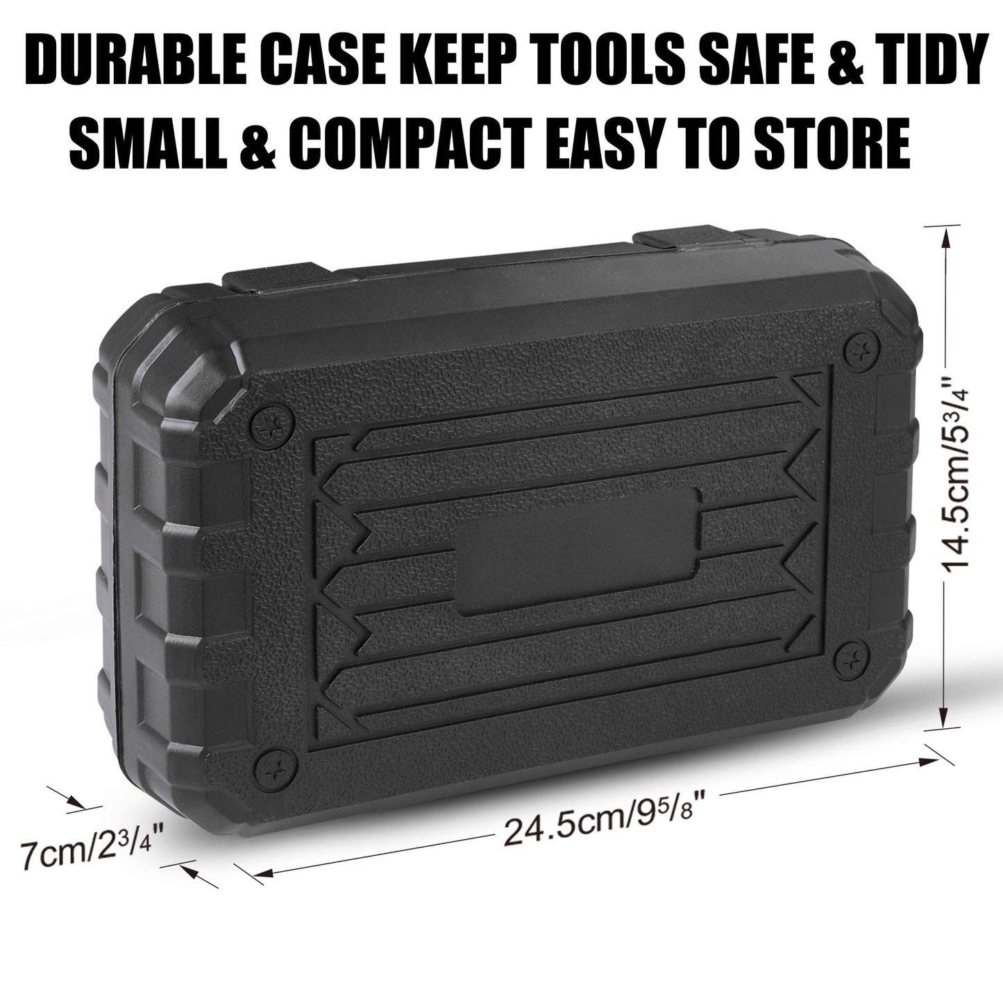 DOWELL Small Mini Tool Set School College Student Kids Dorm Tool Set Kit Home Repair Hand Tools with Tool Box Storage Case Upgraded HYT9
