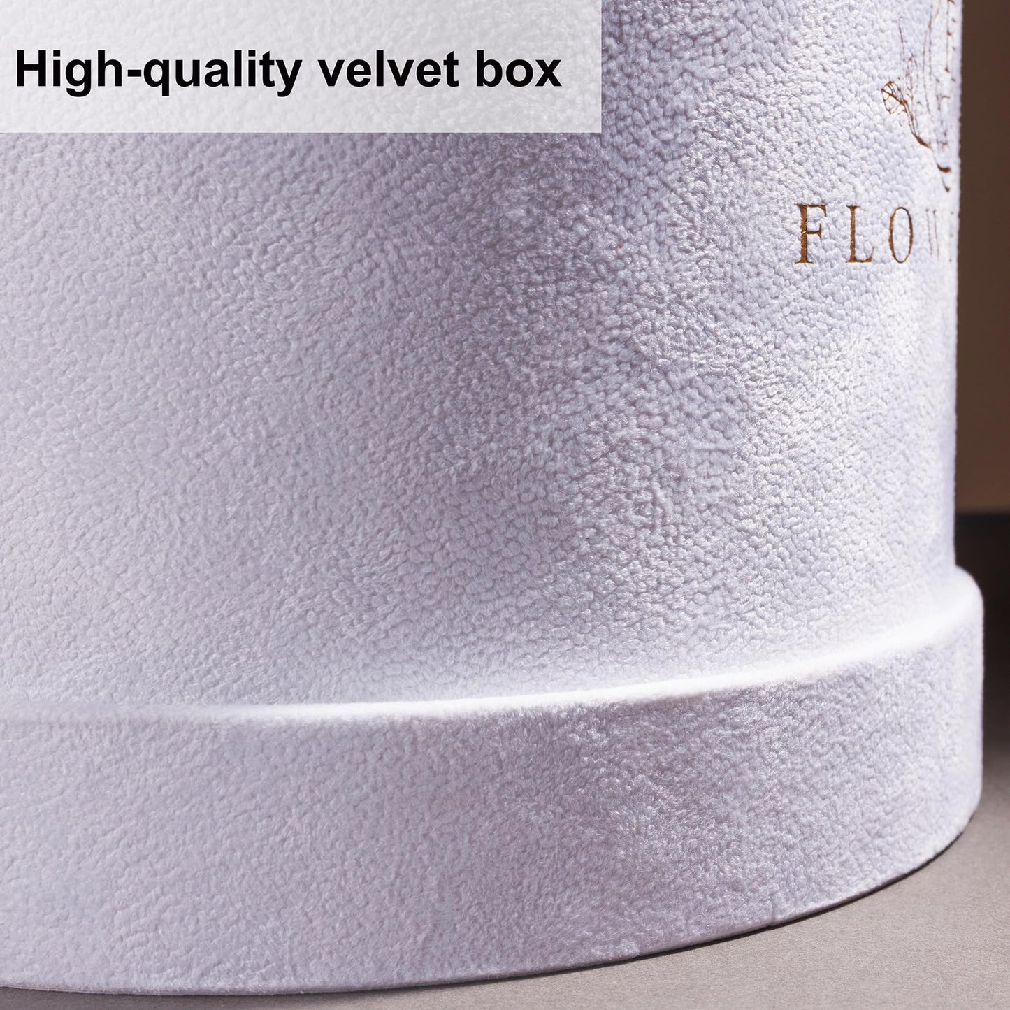 Prifroti 27 Flowers in a Luxury Suede Box, Birthday Gifts for Women, Preserved Flowers, Mothers Day Roses Gift for Mom, White