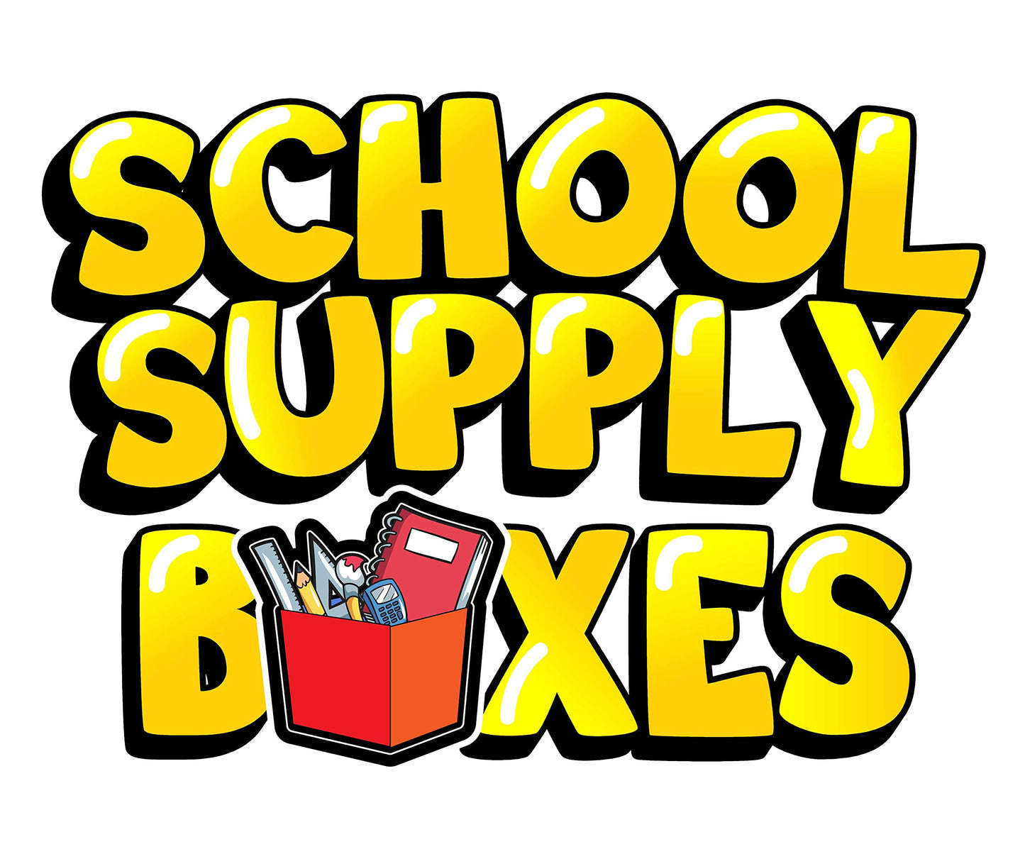 High School Writing Bundle | 1 Box - 51 Pieces per Box | School Supply Boxes - Back to School Essentials | Includes Composition Books, Loose Leaf Paper, Index Cards, 12 ct. Pens & More