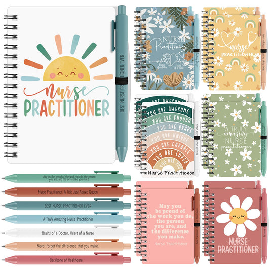 Yexiya 21 Sets Nurse Appreciation Week Gifts for Practitioner Including Positive Affirmation Ballpoint Pens Inspirational Notebooks Positive Office Gifts for Women Employee Coworker Nurses Assistant