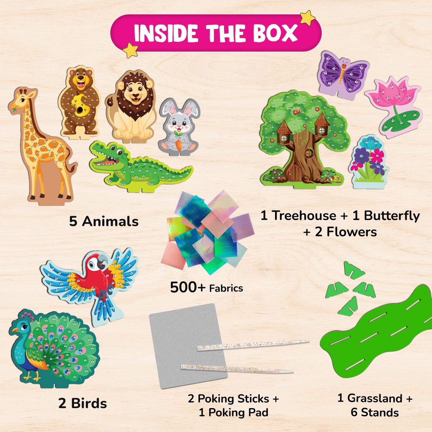 Smartivity Poke ‘n’ Create Art Kit for Kids 4 to 10 Years, Creative Christmas, Birthday Gift for Girls & Boys Age 4, 5, 6, 7, 8, 9, 10 Years Old, DIY Art & Craft Activity Kit