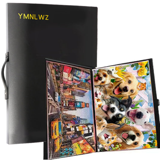 YMNLWZ Puzzle Storage 1000 Pieces Large-Capacity Storage Puzzle, 20 Transparent Pockets, Portable, Dustproof and Stain-Proof, Suitable for Puzzle Lovers to Collect Puzzle Storage Gifts