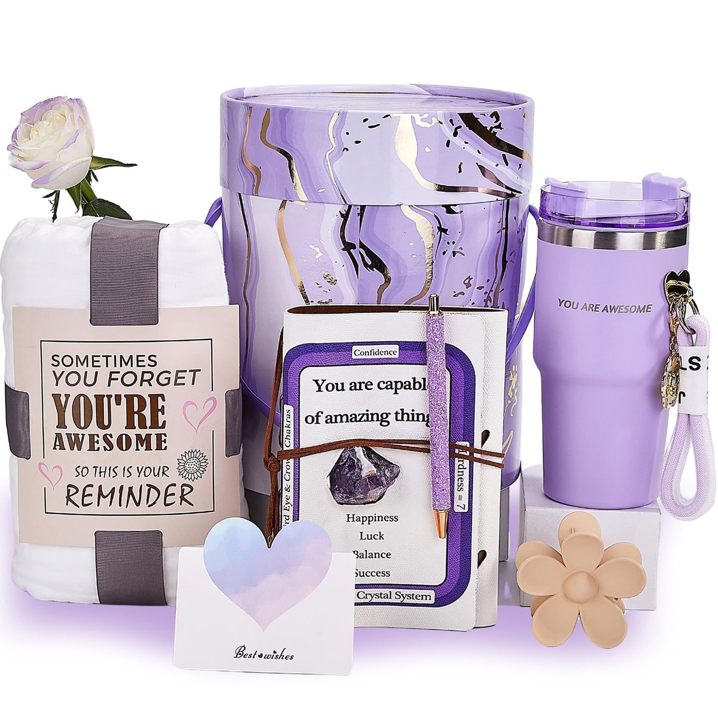 Self Care Gifts for Women, Get Well Gifts, Sympathy Gift Baskets, Care Package for Women, Spa Gifts Basket for Women, Thinking of You, Encouragement Sending Hug Gift