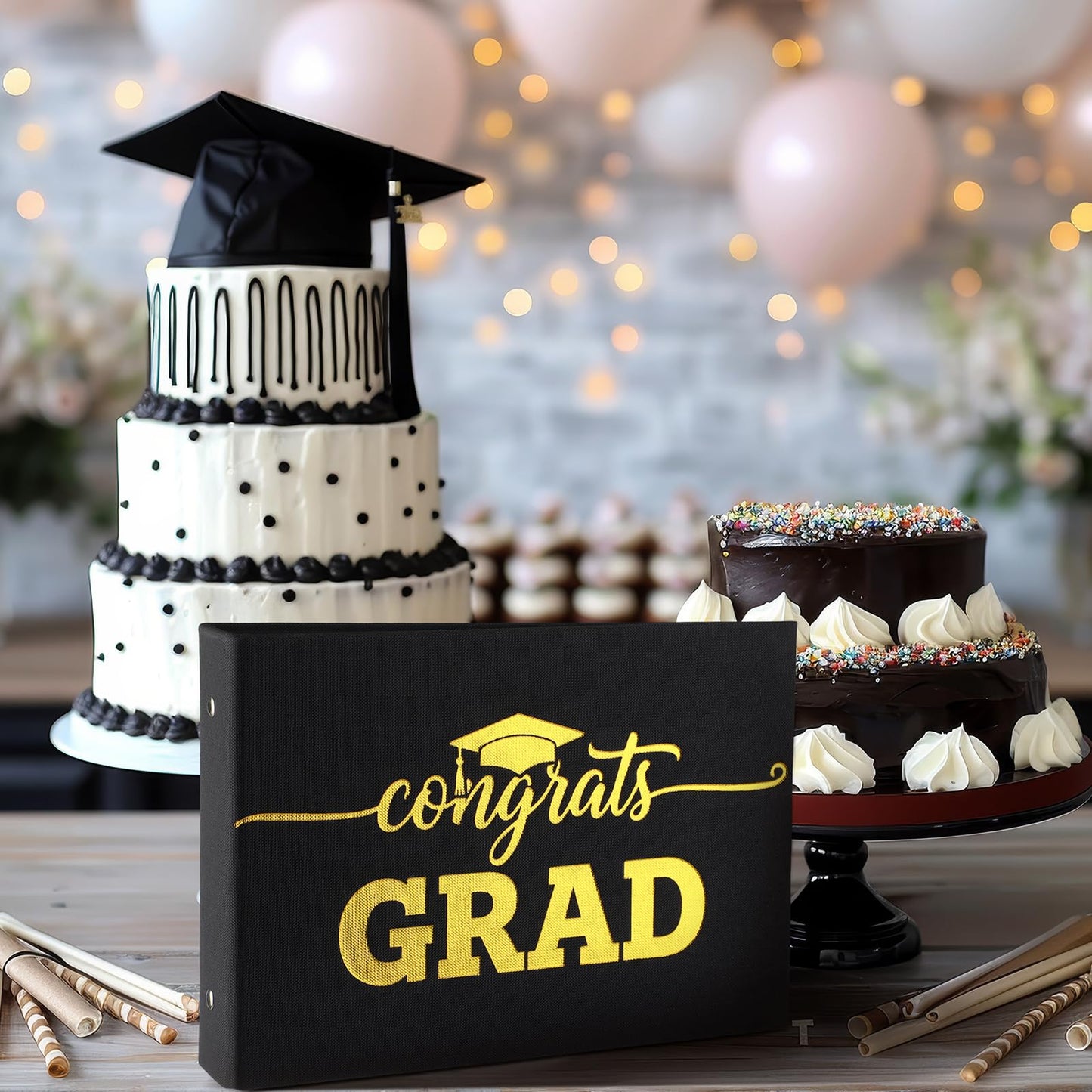 Spiareal 2026 Graduation Gift Card Book Graduation Card Album with 100 Pages High School College Survival Kit Gift Cards Book for Her Him Women Men Girls Boys Teens Students, 6 x 8 Inches