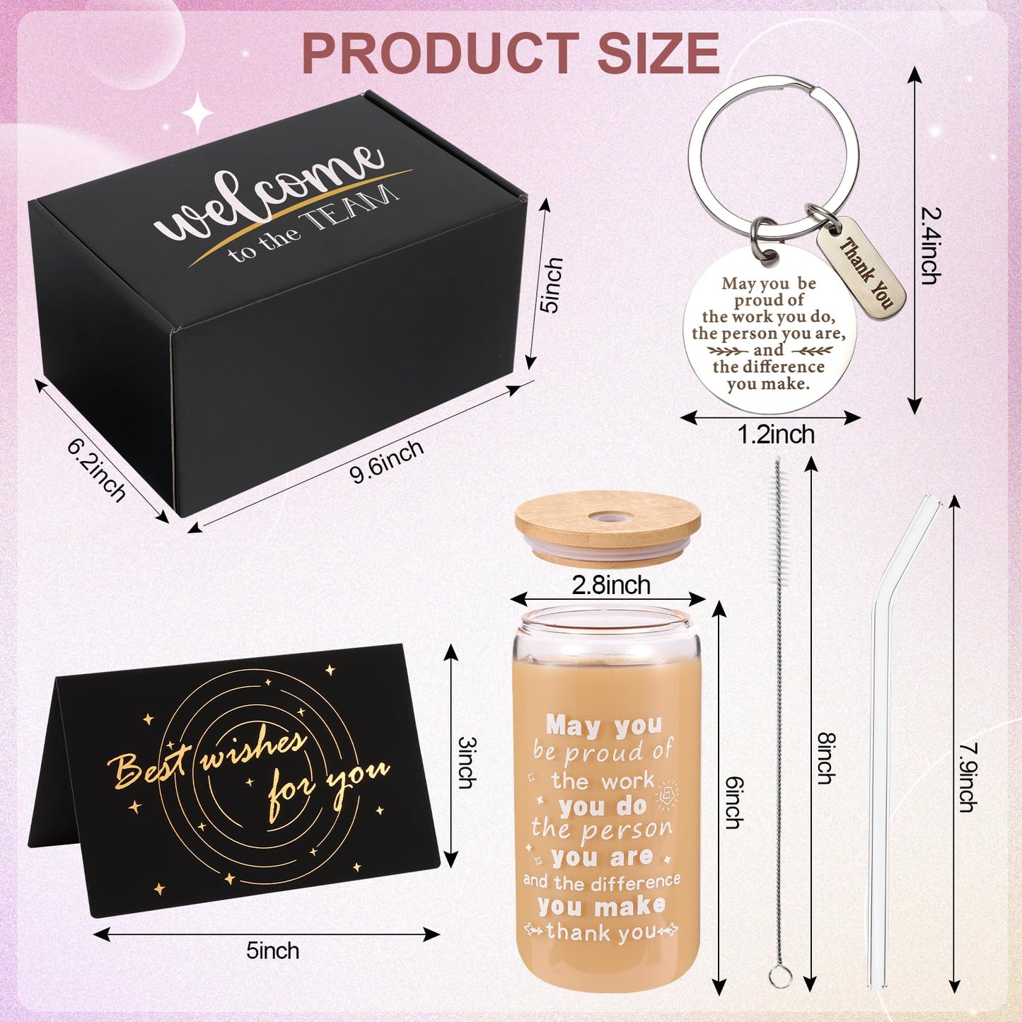 SAIWEILAI ONLINE 10 Pieces New Employee Gifts Set Welcome to The Best Team Ever Gifts Bulk New Hire Gift for Colleague