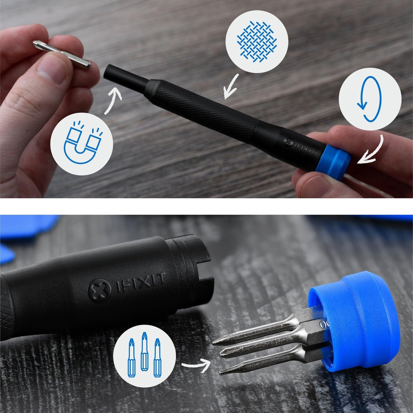 iFixit Moray Driver Kit - 32 Precision Bits for Smartphones, Game Consoles & Small Electronics Repair