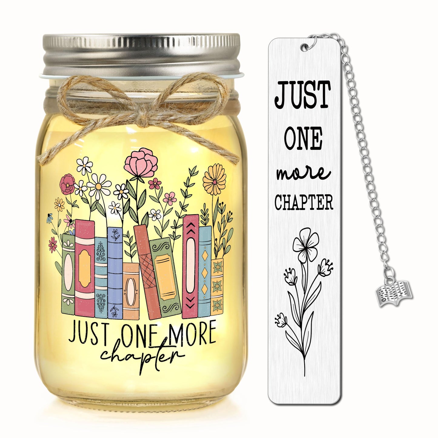 Book Lovers Gifts for Women Bookish Gifts for Readers Reading Lovers Bookclub Member Book Themed Accessories Reading Present for Librarian Mason Jar