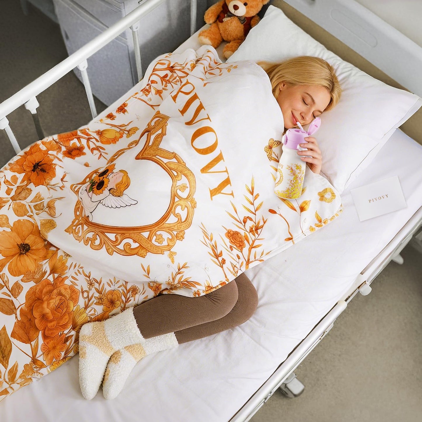 Get Well Gifts for Women New Mom Care Package, Care Package After Surgery Sympathy Gift Self Care Basket, Surgery Recovery Gift Feel Better Gifts for Women