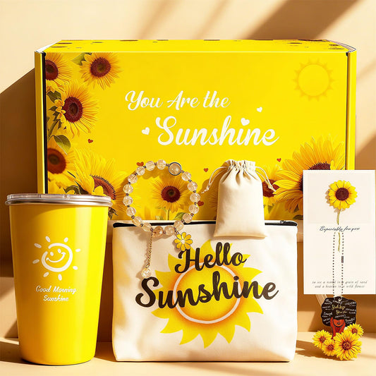 Birthday Gift Basket for Women: Mothers Day Gifts for Mom Teachers, Christian Sunflower Get Well Gifts, Thank You Package Appreciation for Nurse Employees Boss Coworkers Grandma Daughter Her Friends