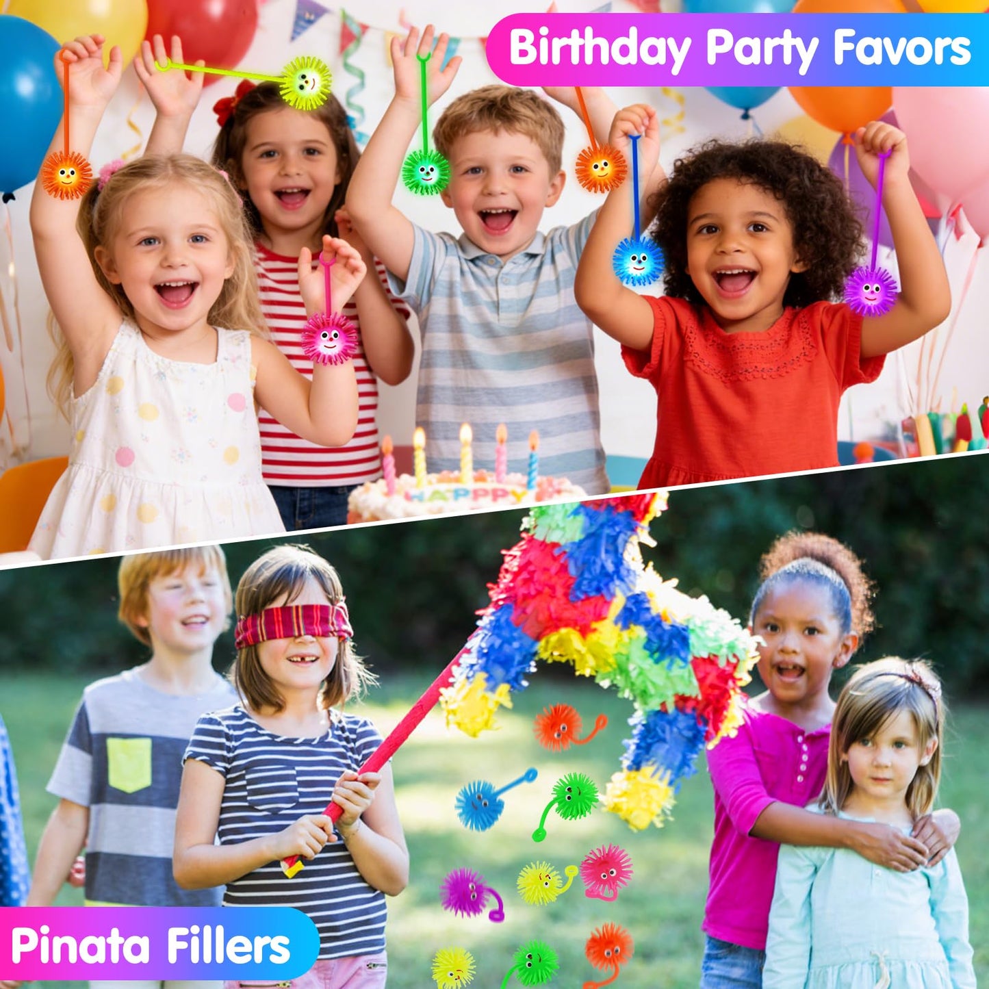 18 PCS LED Puffer Balls Light Up Party Favors for Kids 8-12 Goodie Bags Stuffers Classroom Treasure Box Prizes Bulk Fidget Toys Bouncy Balls School Prize Pinata Filler Birthday Party End of Year Gifts