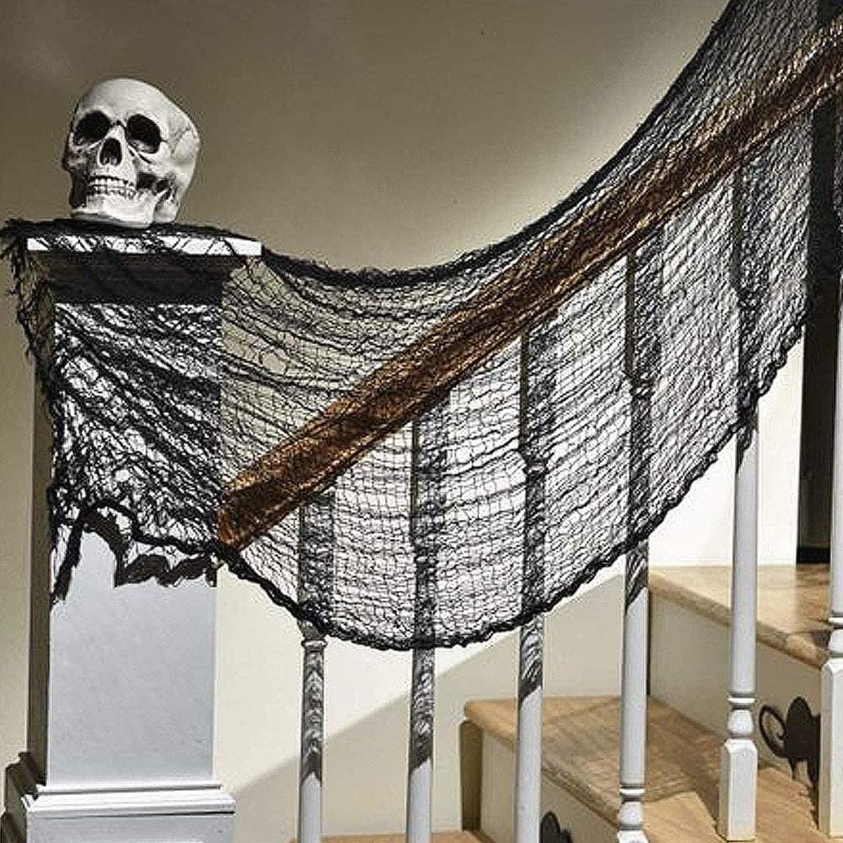 Evoio Halloween Decorations Creepy Cloth, 3 PC 120 X 30inch Black Scary Gauze Spooky Cloth, Freaky Loose Creepy Clothes, Halloween Decorations for Haunted Houses Outdoor Indoor Yard Cauldron Wall Decor