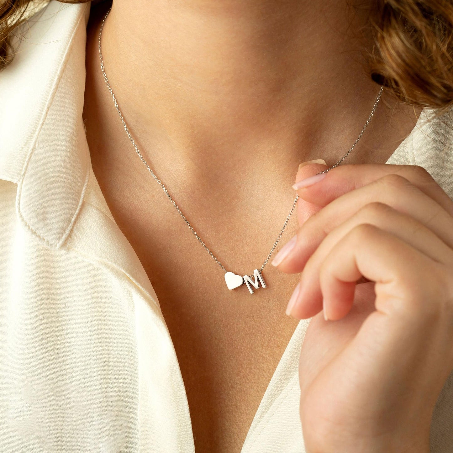 Turandoss Mothers Day Gifts - Heart Initial A Necklaces for Women Trendy, Dainty 18K Gold Plated Heart Letter Necklaces Personalized Name Jewelry Mothers Day Gifts for Mom Girlfriend Wife Daughter