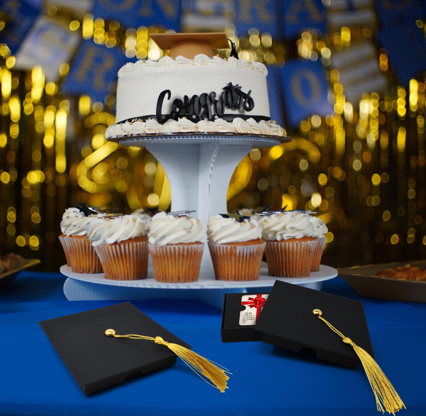 Graduation Gift Card Box Holder Cap Shaped with Tassel Pack of 6 Grad Gifts Cards Graduate Present Boxes Holders for Graduations Party Supplies