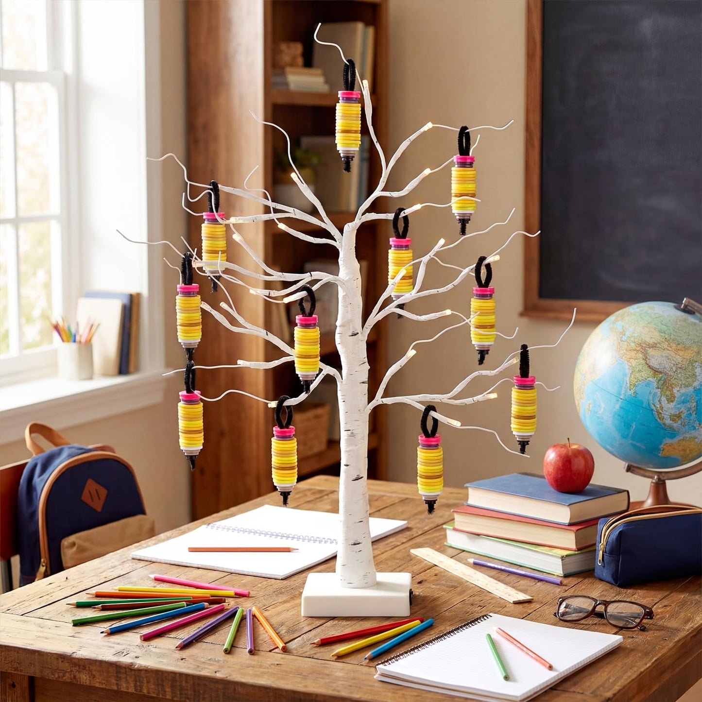 12 Sets Preschool Graduation Craft Kits 2026 Grad Pencil Button Ornament Back to School Hanging Ornament for Classroom First Day of School Student Teacher Appreciation Party Decor