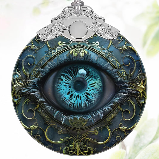 3" Stained Glass Christmas Decoration, Christmas Ornaments, Heirloom Keepsake, Gift Exchange, Gift Idea, Bauble Present - Mystical Eye