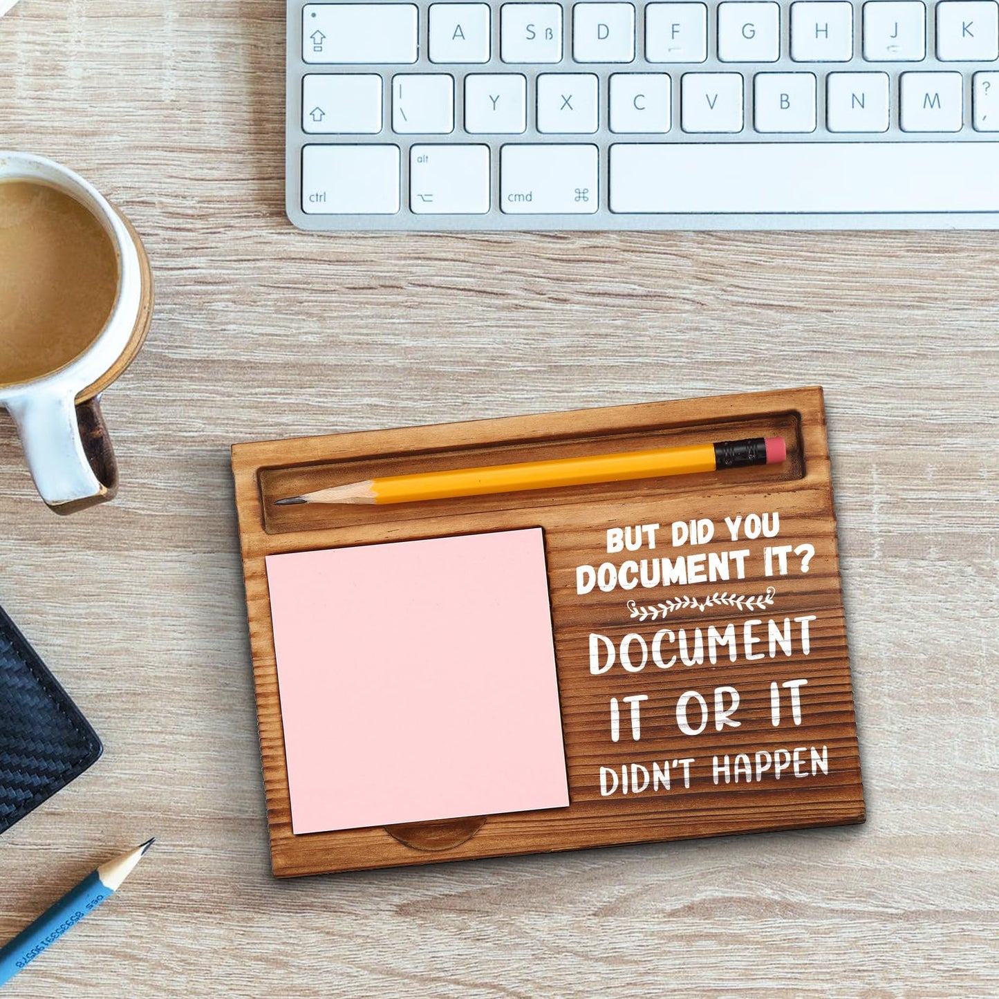 Funny Sticky Note Holder Gifts for School Administrator, Counselor, Psychologist, Social Worker, HR, Nurse, Admin Assistant, Office Desk Self-Stick Note Pad Holders GSH3