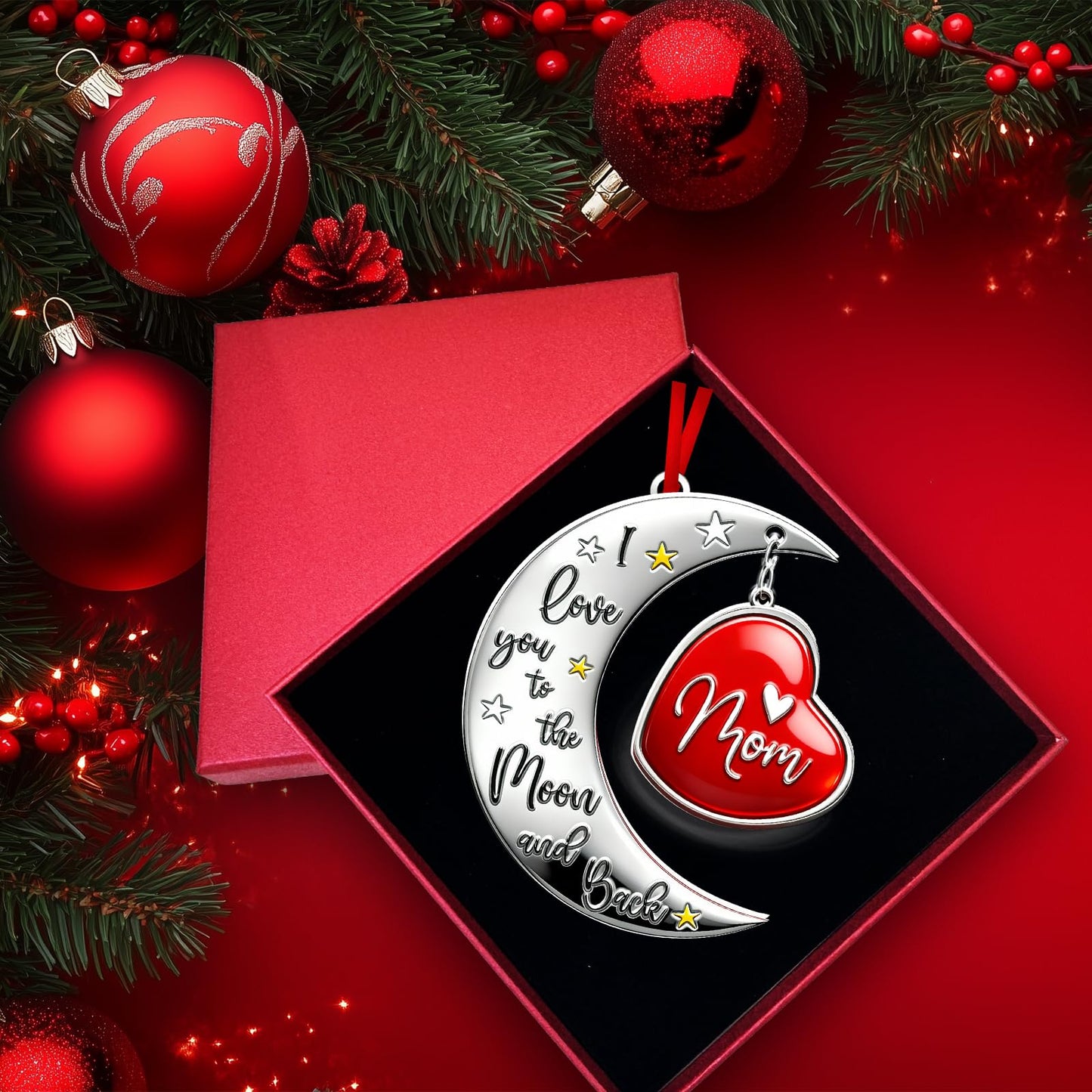 Gifts for Mom from Daughter Son - Christmas Ornaments 2025 for Tree Decorations - Mom Gifts for Christmas, Mother Daughter Gift Ideas, Mama Gift for Mother in Law