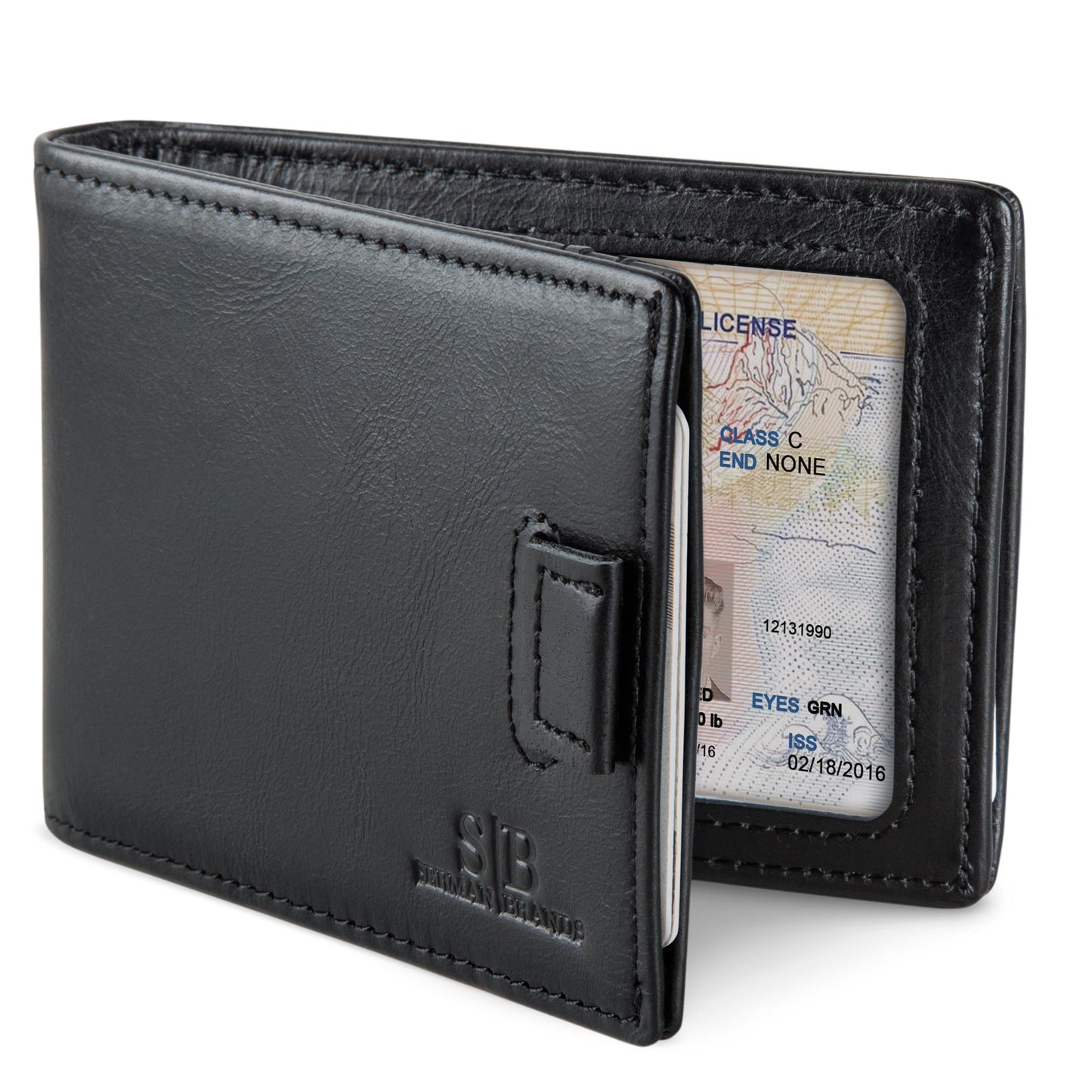 RFID Blocking Slim Money Clip Wallet – Leather Bifold Front Pocket Minimalist Mens Wallet with Money Clip for Men, Small Credit Card Holder Wallet - Travel Wallet with Gift Box