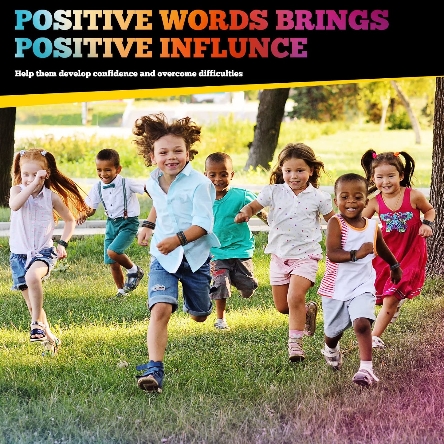 Bucherry 120 Pcs Motivational Silicone Wristbands Bulk Inspirational Rubber Unisex Bracelets with Positive Quotes for Student Teacher Classroom Reward Party Favors School Church Gifts(Black)