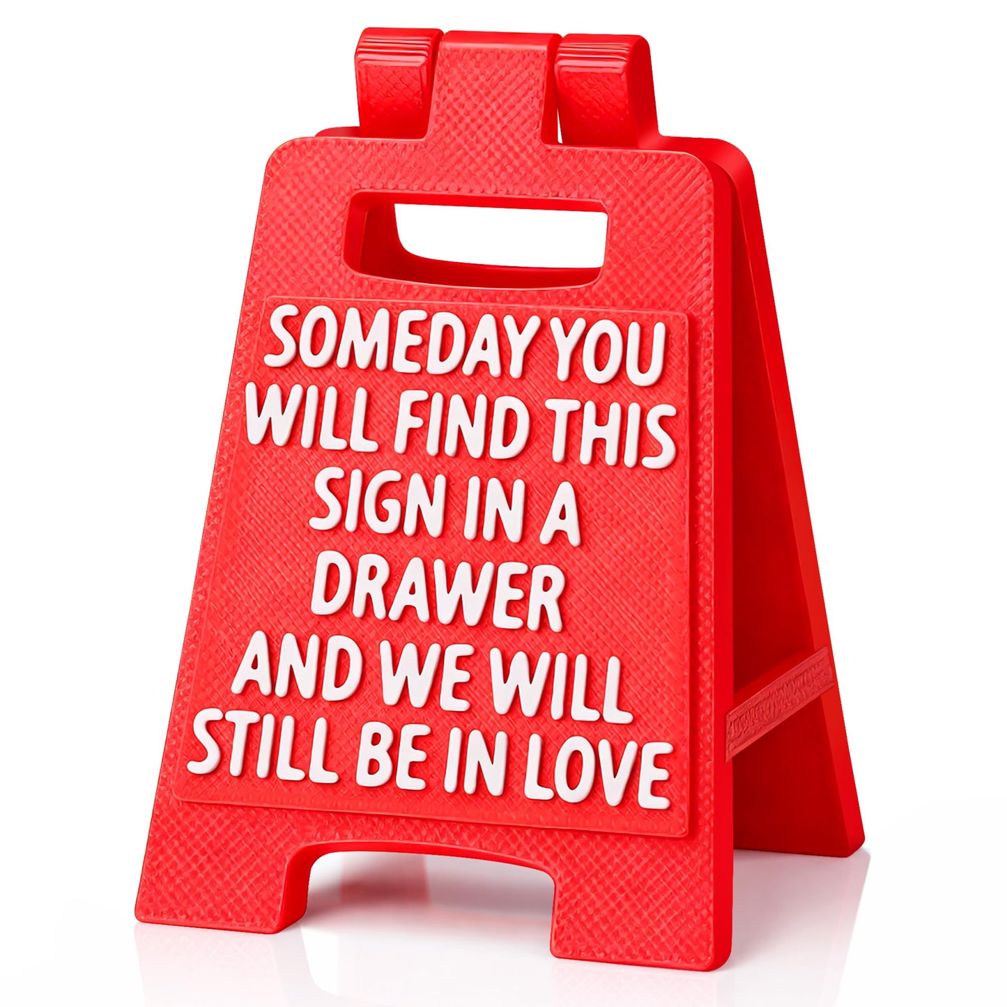 Mini Sign Valentines Day Her Him Gifts for Wife Husband Anniversary Women Gifts for Girlfriend Boyfriend Birthday Romantic Love You Gift for Couples Find This Sign In A Drawer 3D Printed Desk Decor