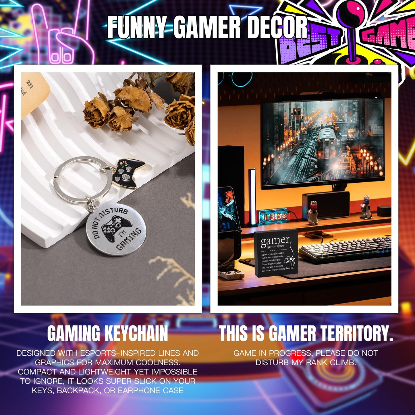 Gamer Gifts Sets for Boys, Birthday Christmas Cool Gaming Gift, Gaming Throw Blanket Tumblers Funny Pillow Covers Socks Keychain and Gifts Box for Easter Basket Graduation Men Girl Teen Gamer Lover