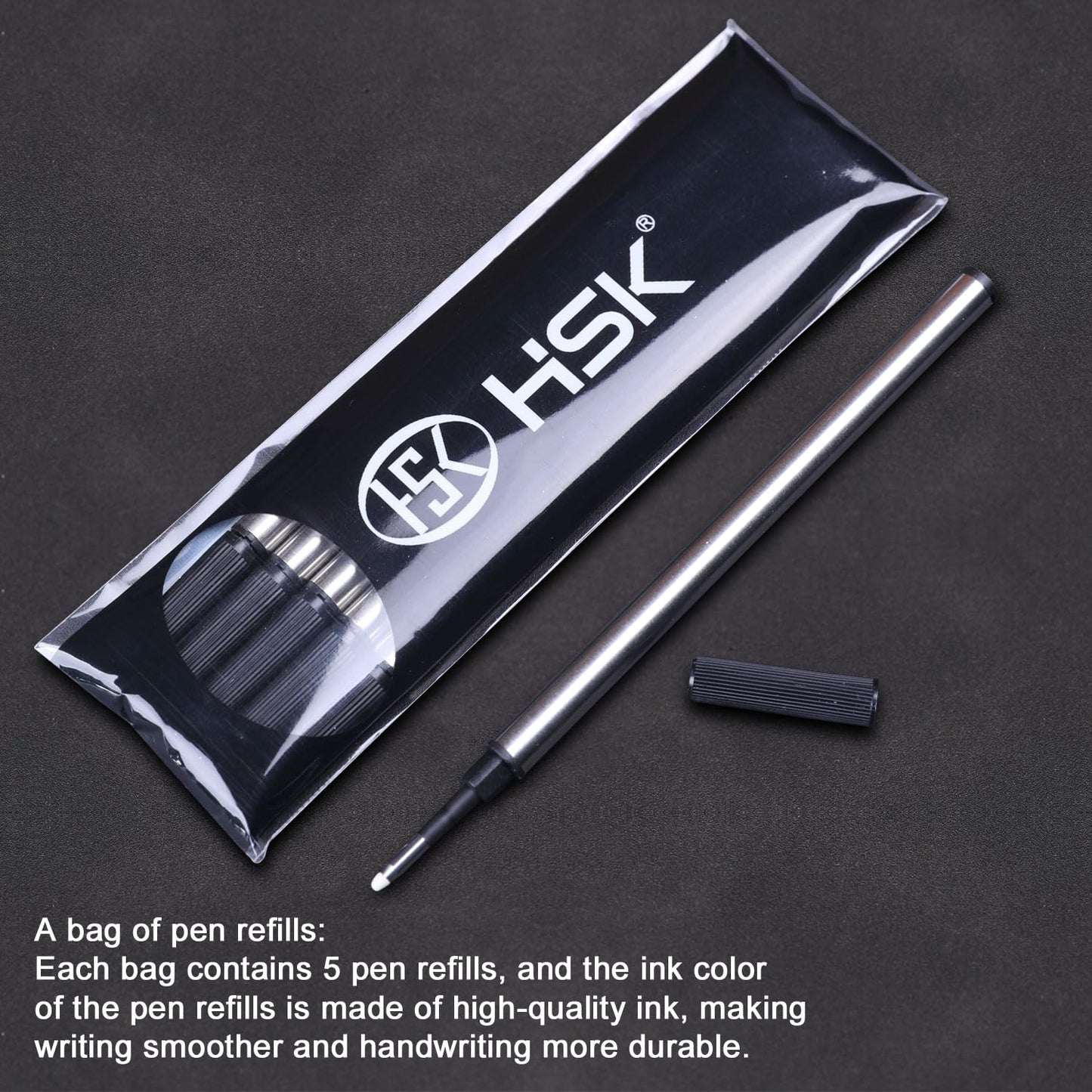 HSK Luxury Ballpoint Pens gift Pen Black Refill Line width 0.5mm,Best Ball Pen Gift Set for Men & Women Professional Executive,Office,Nice Pens Classy Gift Box (Green)