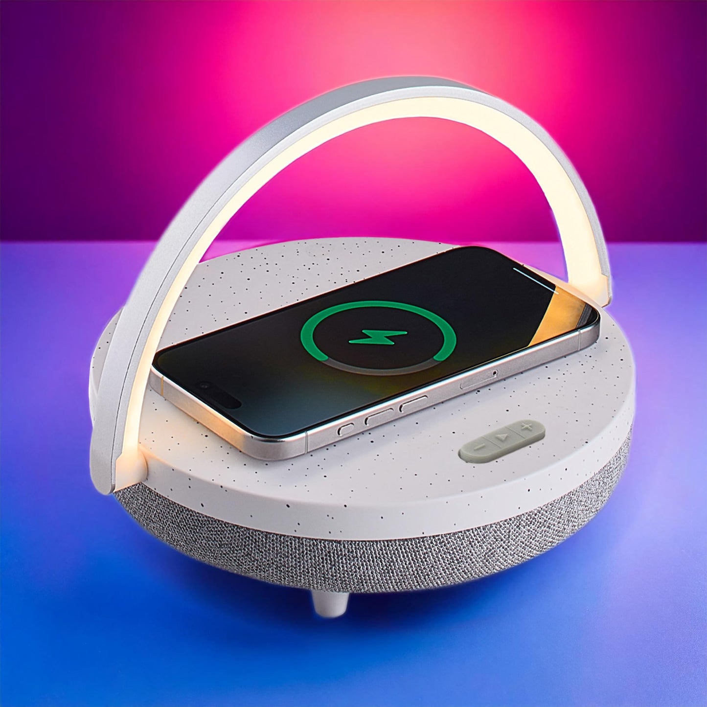 BELMAK Bedside Lamp with Wireless Charger, Birthday Gifts for Women, 6 in 1 Touch Bedside Lamp, Portable Bluetooth Speaker, Gift for Her, Mom, Dad, Mens Gifts for Birthday Unique