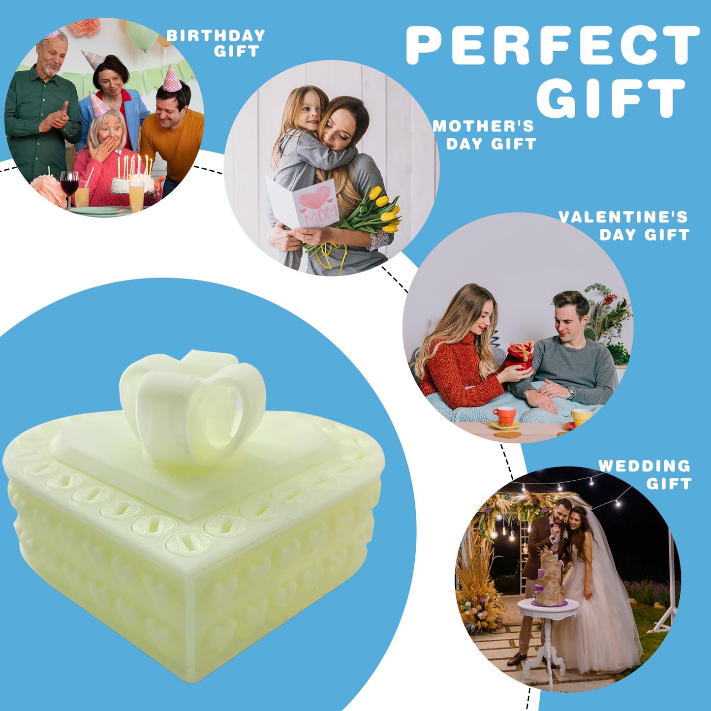 Light Of The City Ultimate Prank Gift Box with Screw Puzzles - Mechanical Assembly Challenge, April Fool's & Birthday Gags - Reusable Decorative Box with Secret Compartments Office/Family Jokes Luminous Green