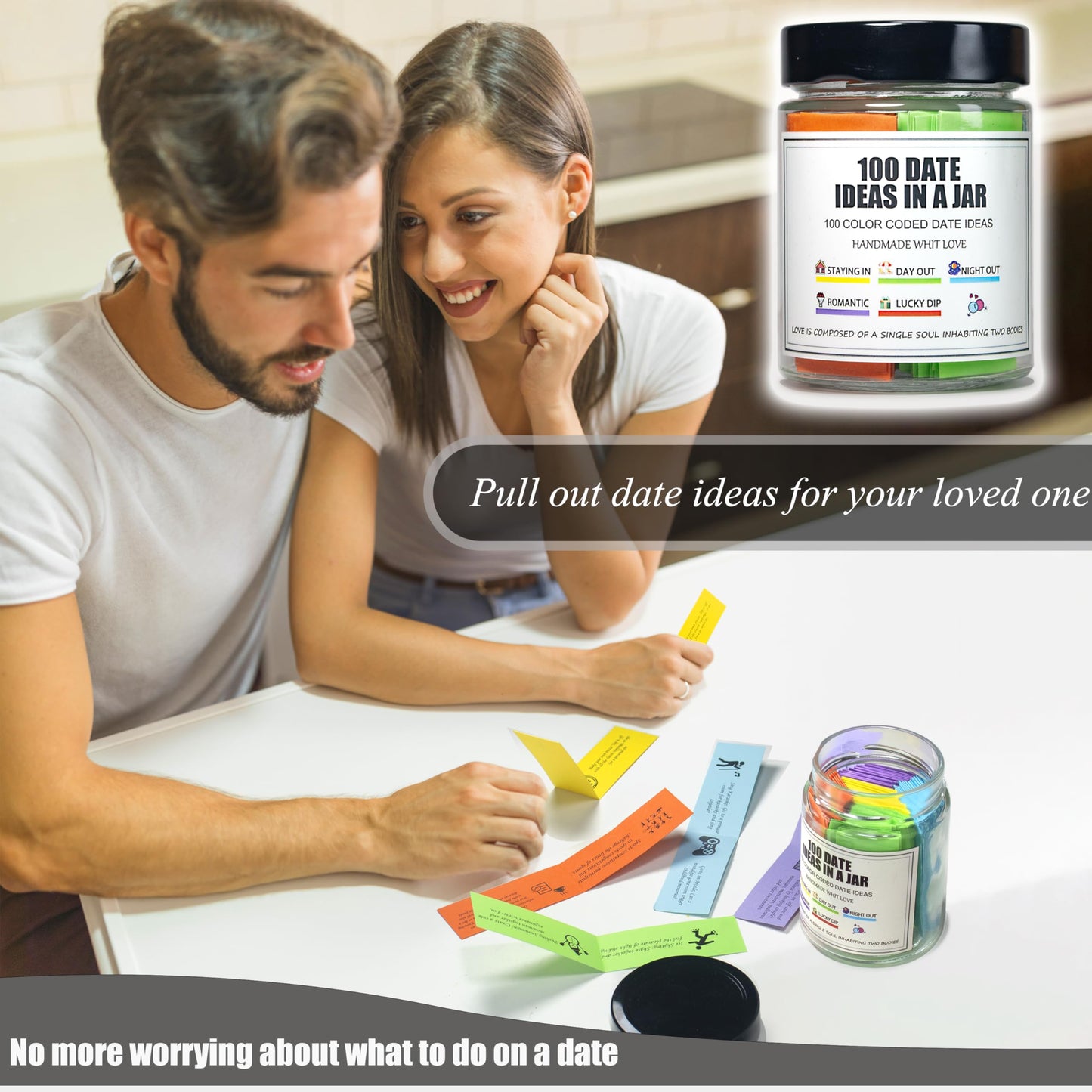200 Date Ideas In A Jar,Date Night Ideas,Date Night games,Valentines Day Gifts For Him Her,Bridal Shower Gift,Registry Wedding Gifts.Anniversary,Newlyweds Couples Gifts