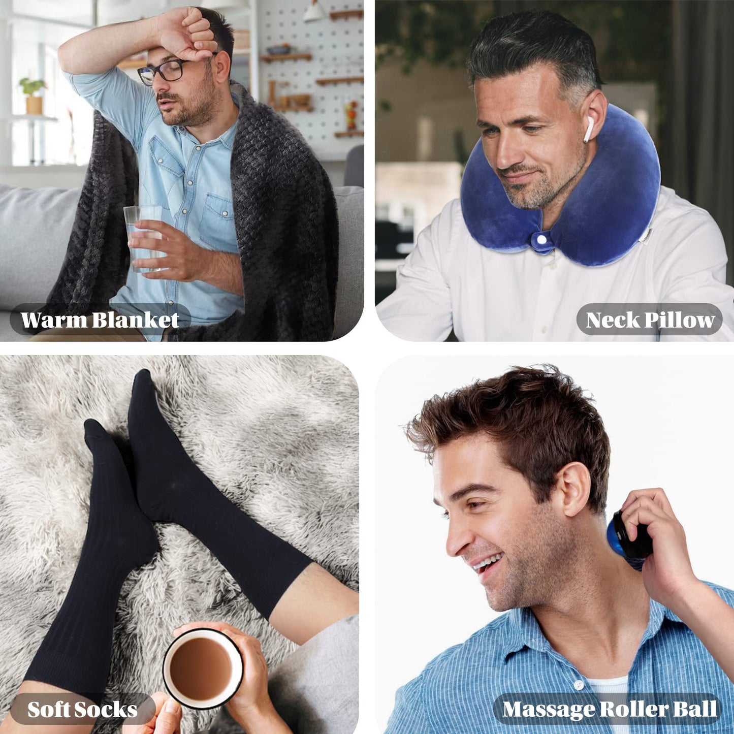 UNBOXMENT Care Package for Men, Get Well Soon Gifts, Feel Better After Surgery Recover Gift Basket, Cancer Chemo Encouragement Thinking of You