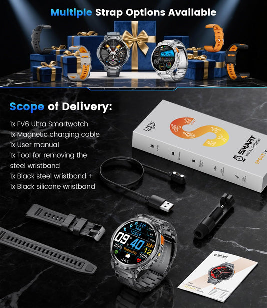 LIGE Smart Watches for Men with 730mAh Battery, 1.85" HD Smart Watch with Flashlight/Make/Answer Call/120+Sports Mode Fitness Tracker/Sleep Monitoring, iOS Android Waterproof Military SmartWatches