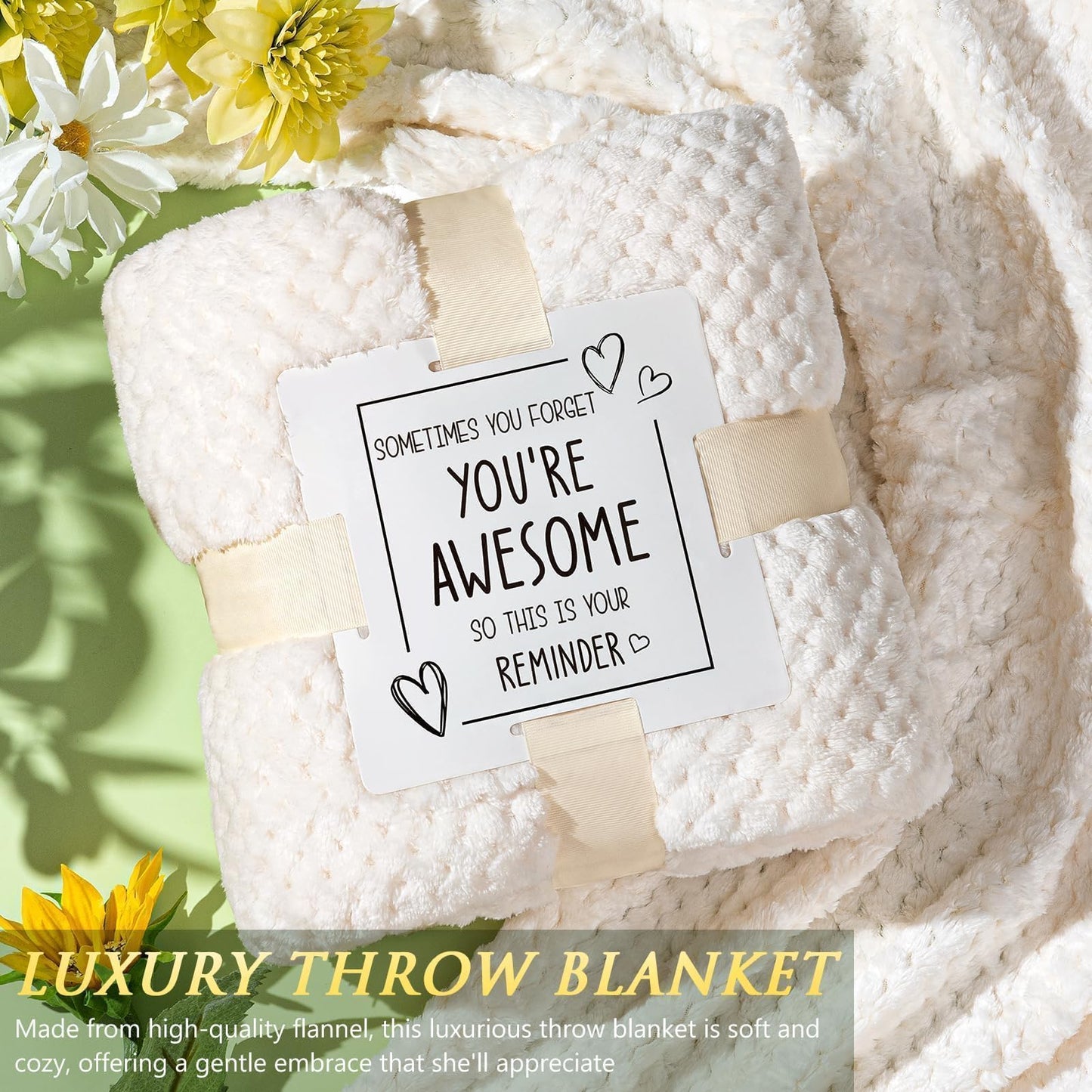 Birthday Gifts for Women Self Care Get Well Soon Gift Baskets, Spa Care Package Thinking of You Gift Set, Sympathy Inspirational Sunflower Mothers Day Easter Gifts for Women Her Mom Friend Sister Wife