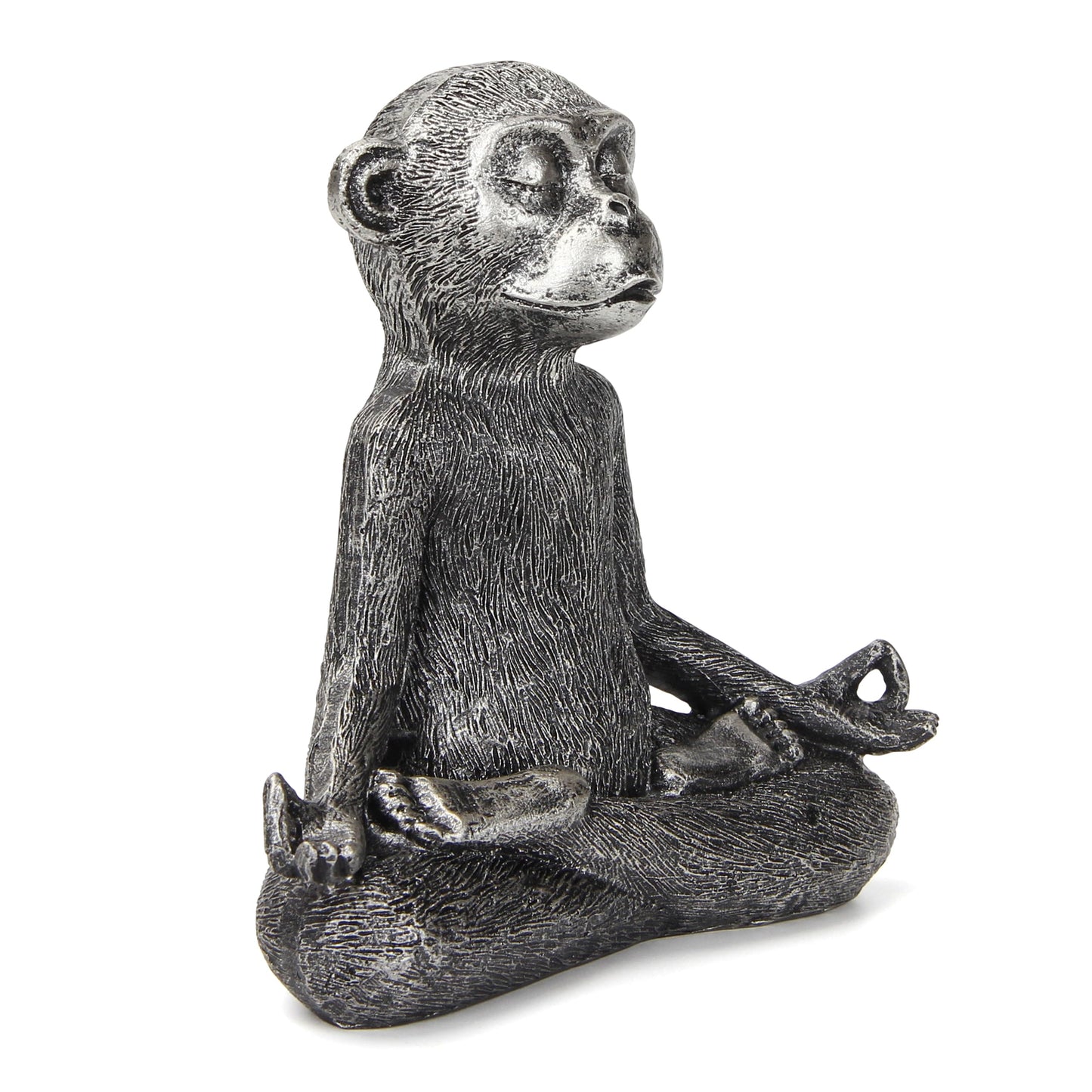 Smadeer Monkey Statue for Home Decoration,Monkey Figurine Sitting in Yoga Pose for Meditation Zen Spiritual Living Room Bedroom Shelf Bookshelf Decor Accents,Cute Animal Gifts,Small Holiday Ornament