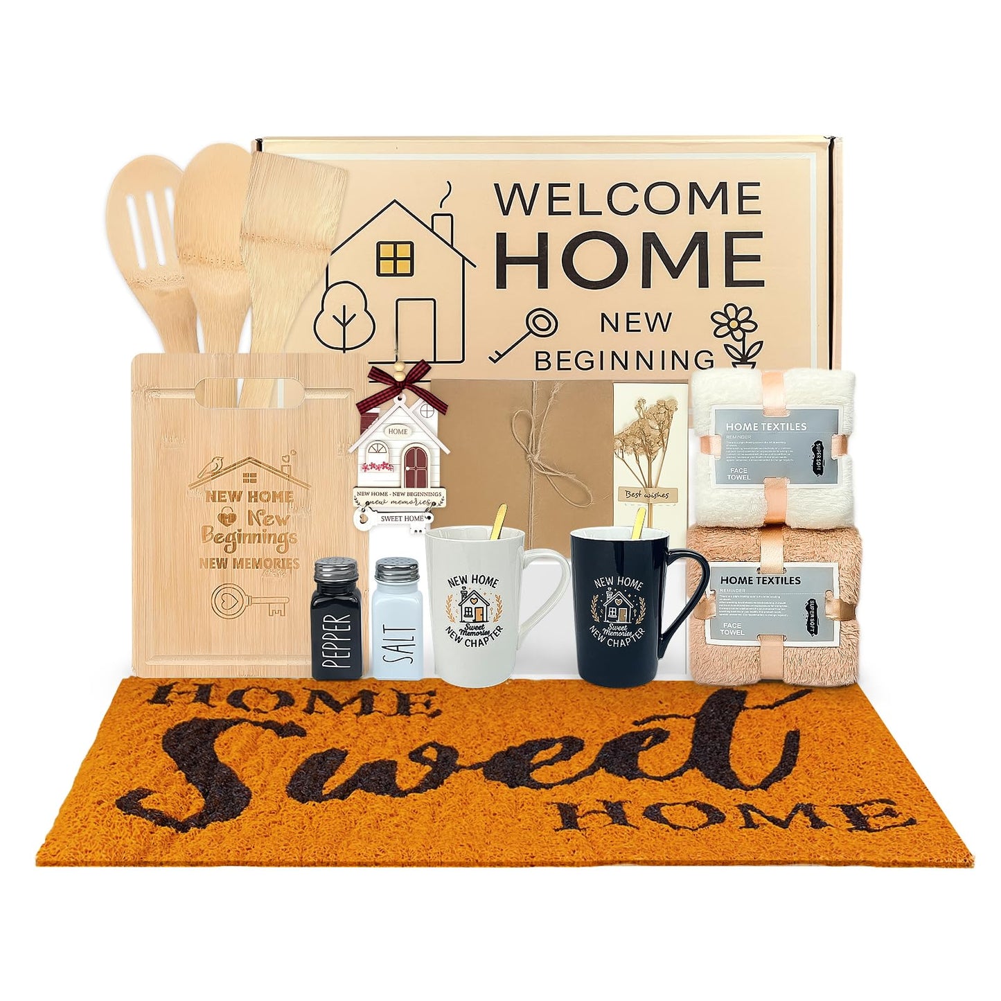 House Warming Gifts New Home,13Pcs Housewarming Gift Baskets for Couples,Women,Men,Friends,Closing Gifts for Home Buyers,House Warming Present New Apartment