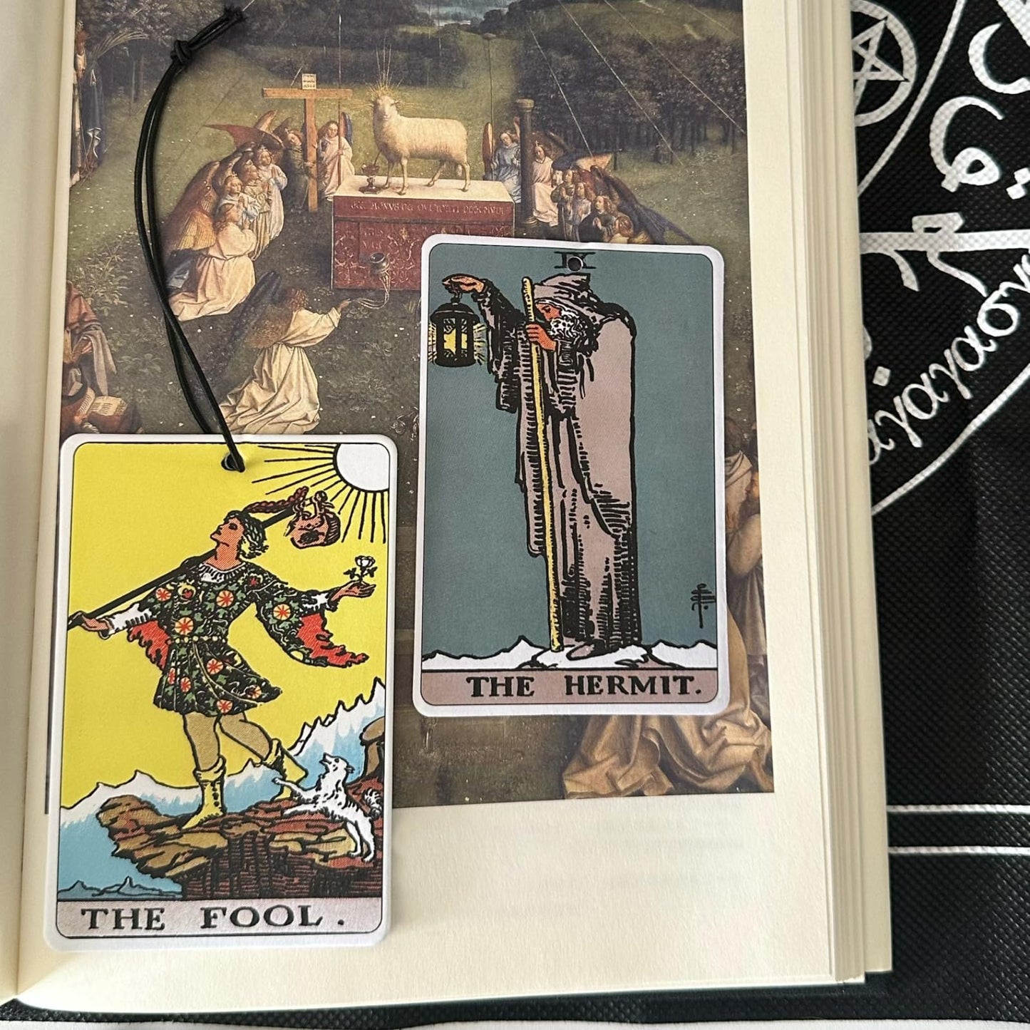 Tarot Car Fresheners, 22 Major Arcana Tarot Cards Car Air Freshener Set, Spiritual Gifts for Women, Car Accessories for Tarot Cards, Spiritual Present for Tarot Reader Birthday 3x2In